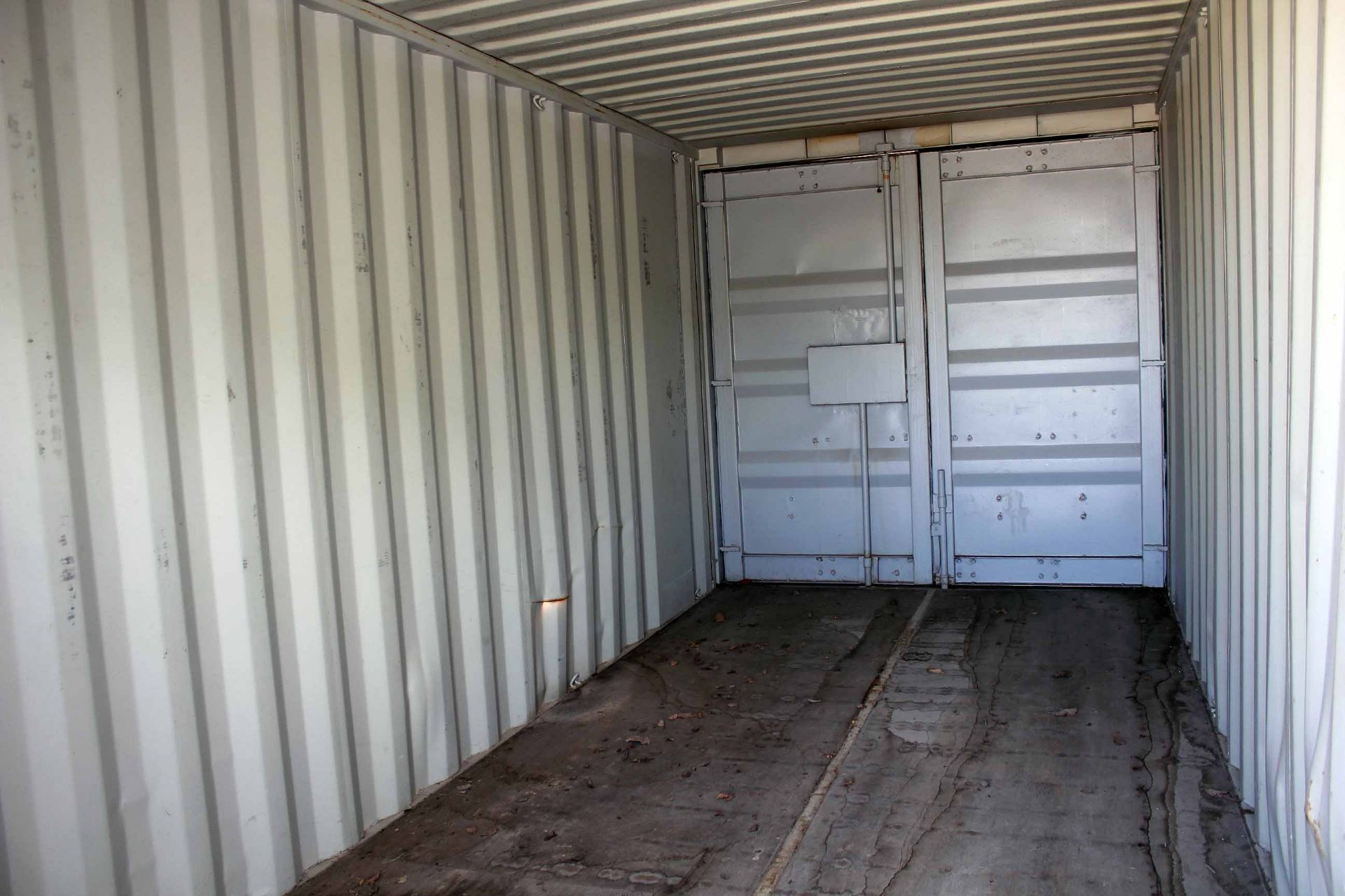 STEEL STORAGE CONTAINER, 20'L. x 96'W. x 8' ht., front & rear dbl. swing-out doors (Unit - Image 2 of 2