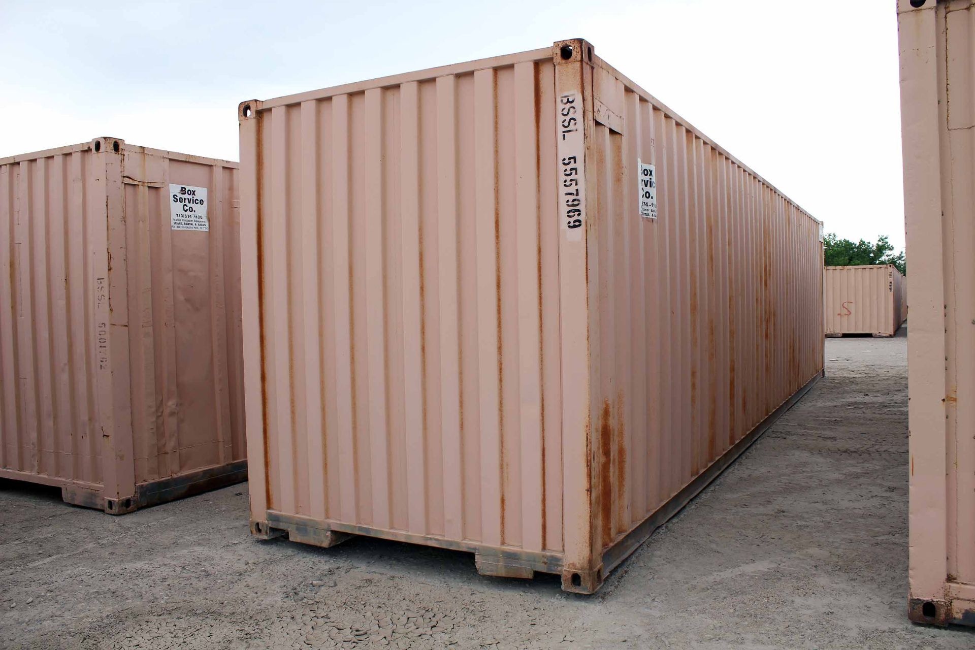 STEEL STORAGE HI CUBE CONTAINER, 40'L. x 96"W. x 9-1/2' ht., dbl. swing-out rear doors (Unit - Image 4 of 4