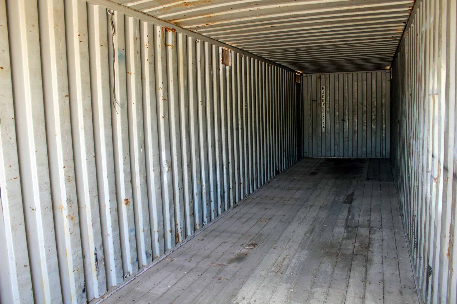 STEEL STORAGE CONTAINER, 40'L. x 96"W. x 8' ht., dbl. swing-out front doors (Unit BSSL4096938) - Image 3 of 4