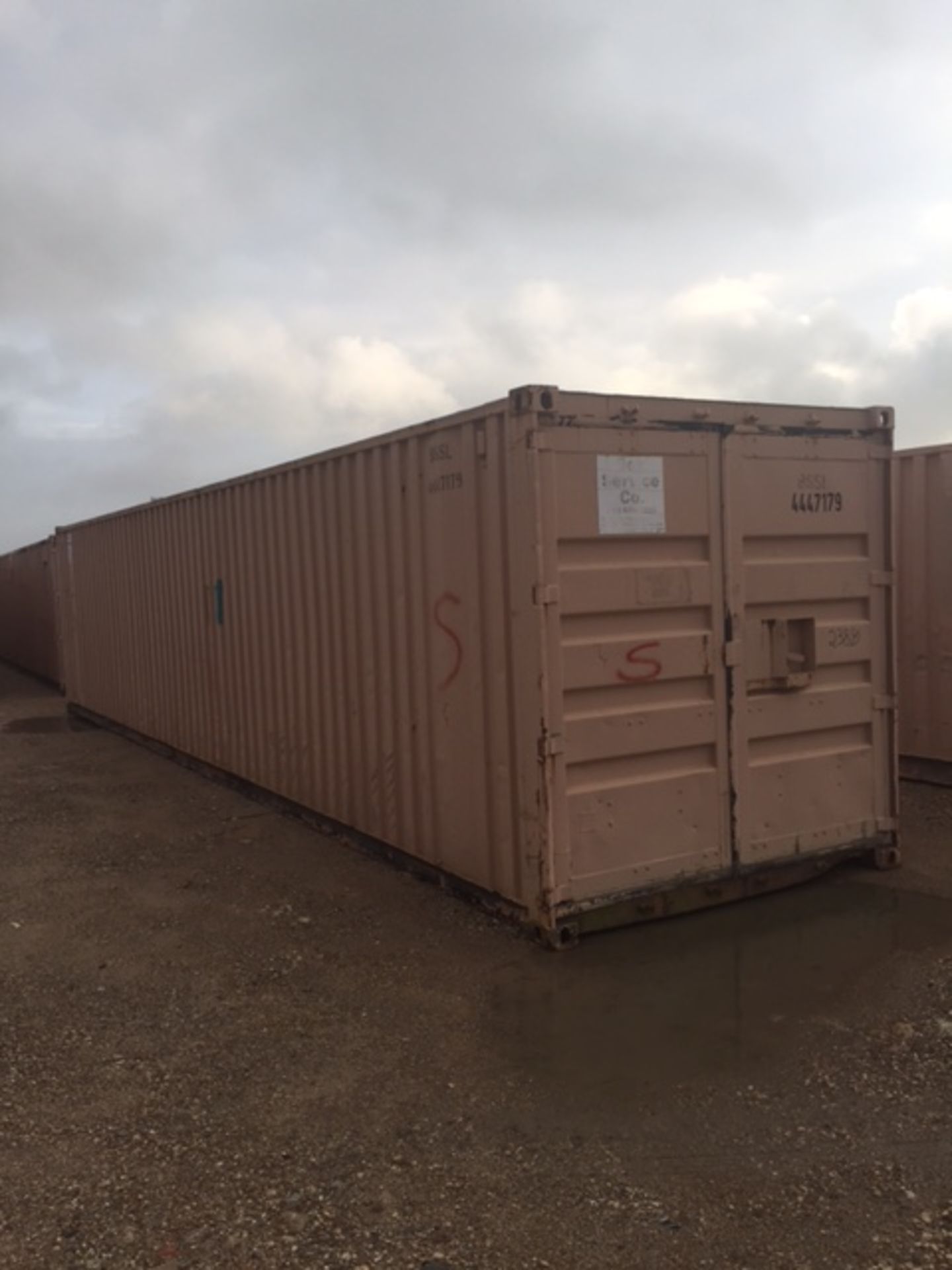 STEEL STORAGE CONTAINER, 40' X 90' X 8', reconditioned floor, Unit BSSL4447179