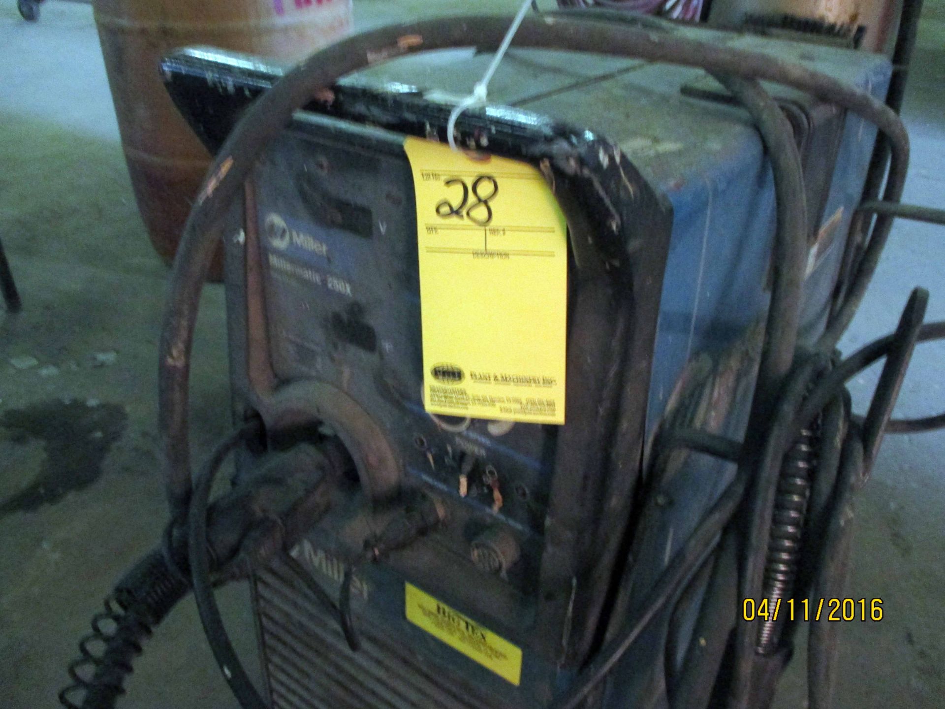 MIG WELDER, MILLER MILLERMATIC MDL. 250X, new 2001, 250 amp, built-in wire feeder, S/N LB125881