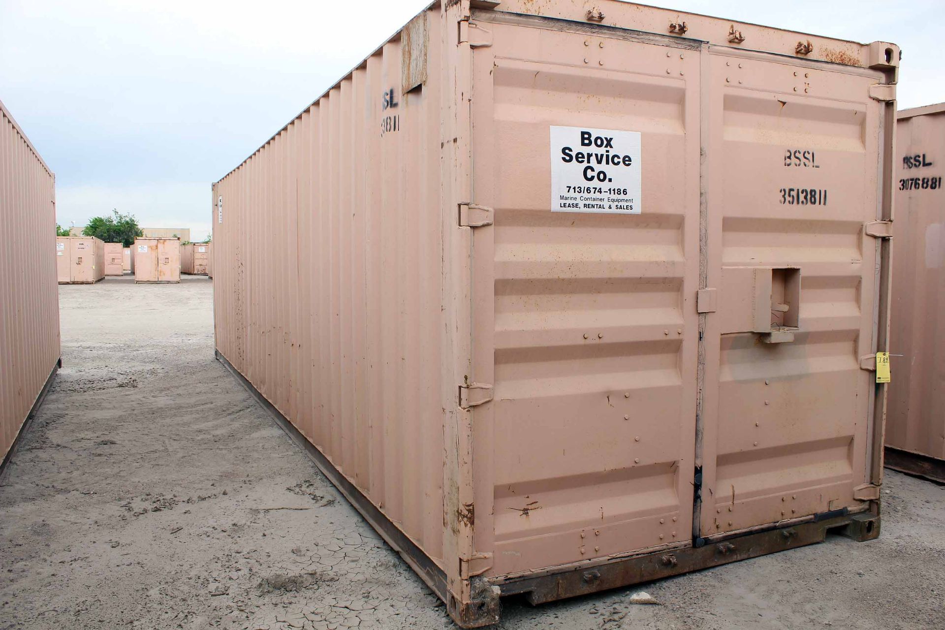 STEEL STORAGE CONTAINER, 30'L. x 96"W. x 8' ht., dbl. swing-out rear doors (Unit BSSL3513811) - Image 2 of 3