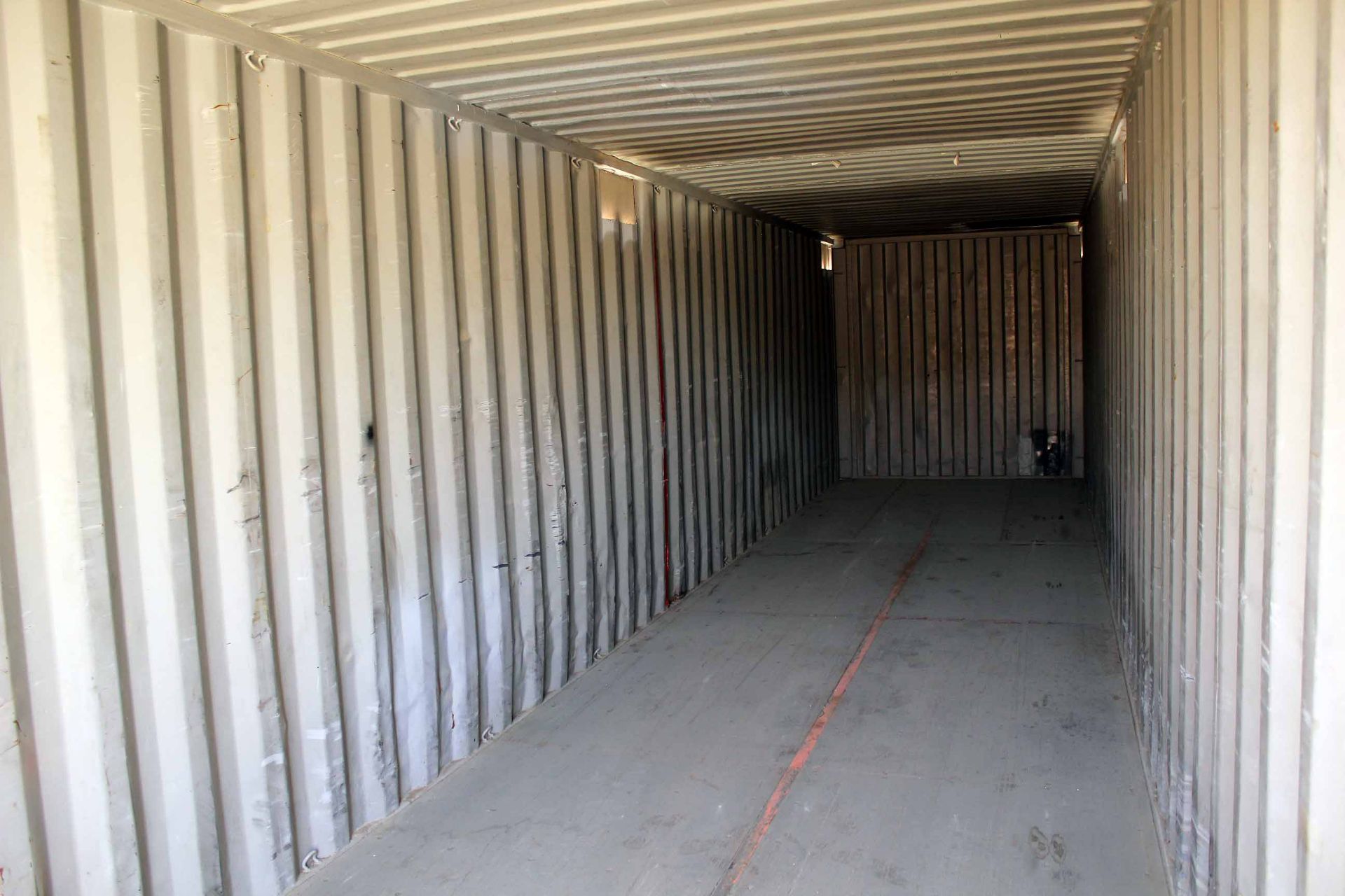 STEEL STORAGE CONTAINER, 40'L. x 96"W. x 8' ht., dbl. swing-out front doors (Unit BSSL4646791) - Image 3 of 4