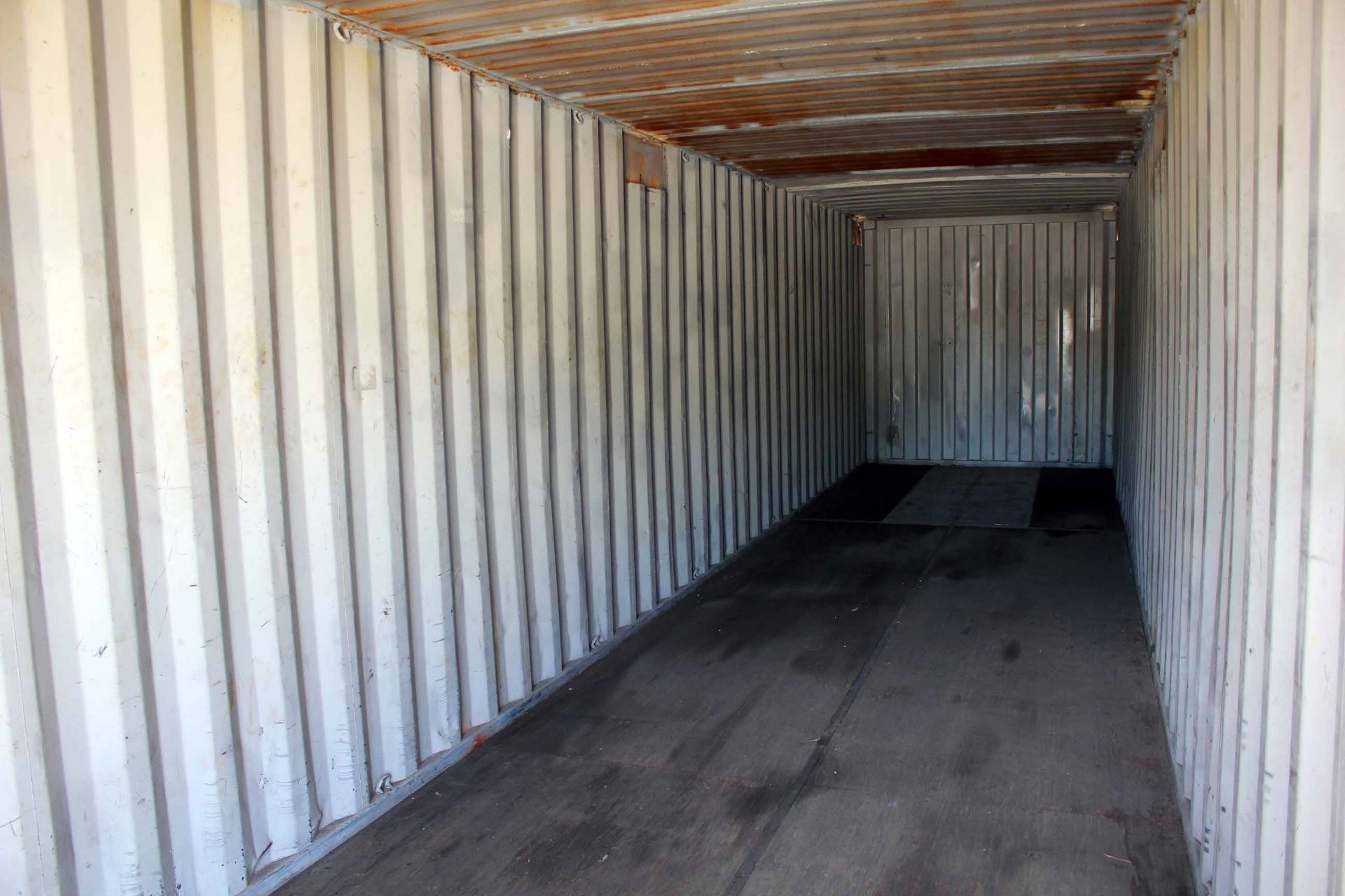 STEEL STORAGE CONTAINER, 40'L. x 96"W. x 8' ht., dbl. swing-out front doors (Unit BSSL415621) - Image 3 of 5