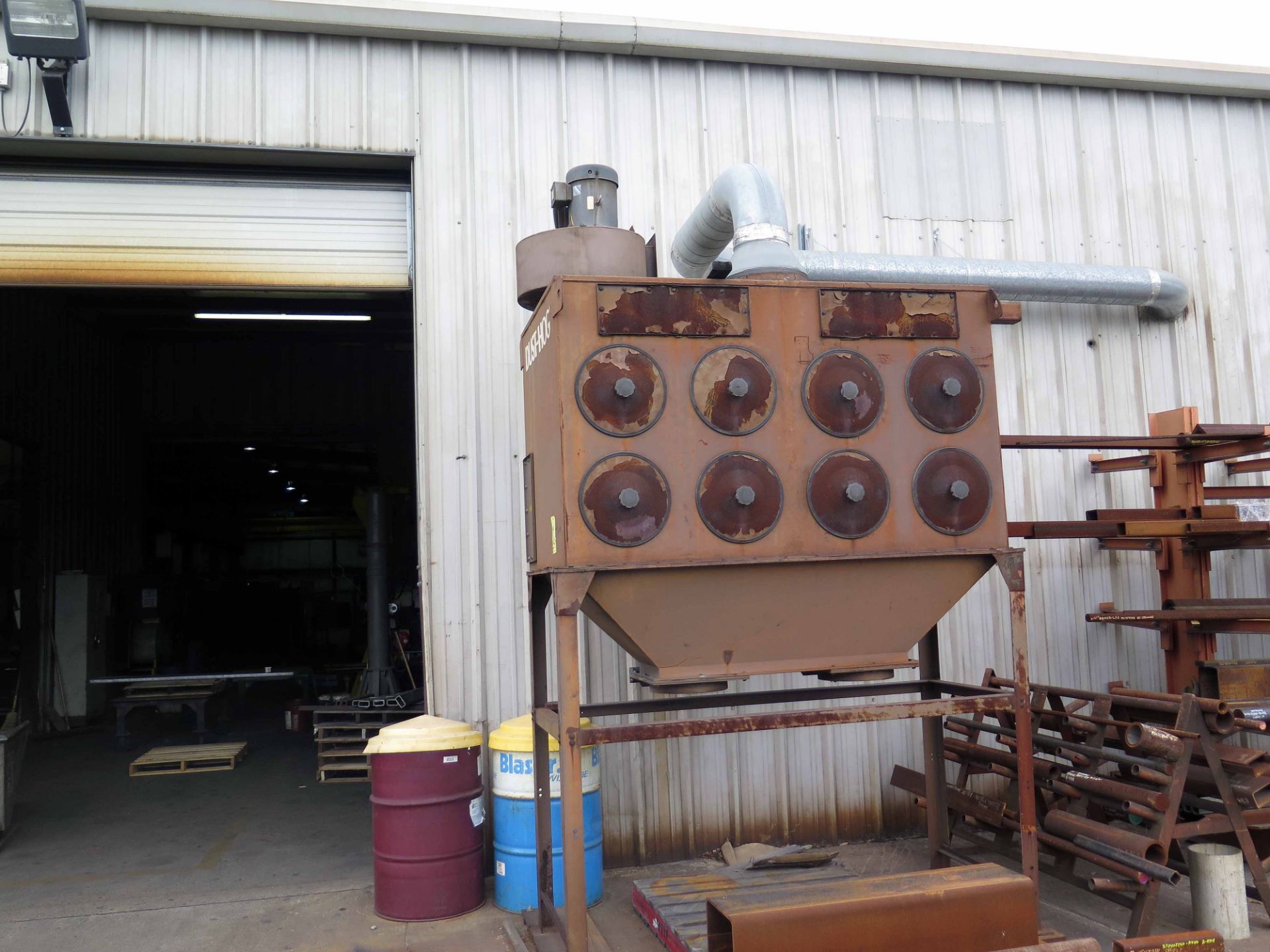 TABLE BLAST MACHINE, WHEELABRATOR 72", approx. 36" ht. over table, sgl. wheel belt driven - Image 4 of 5