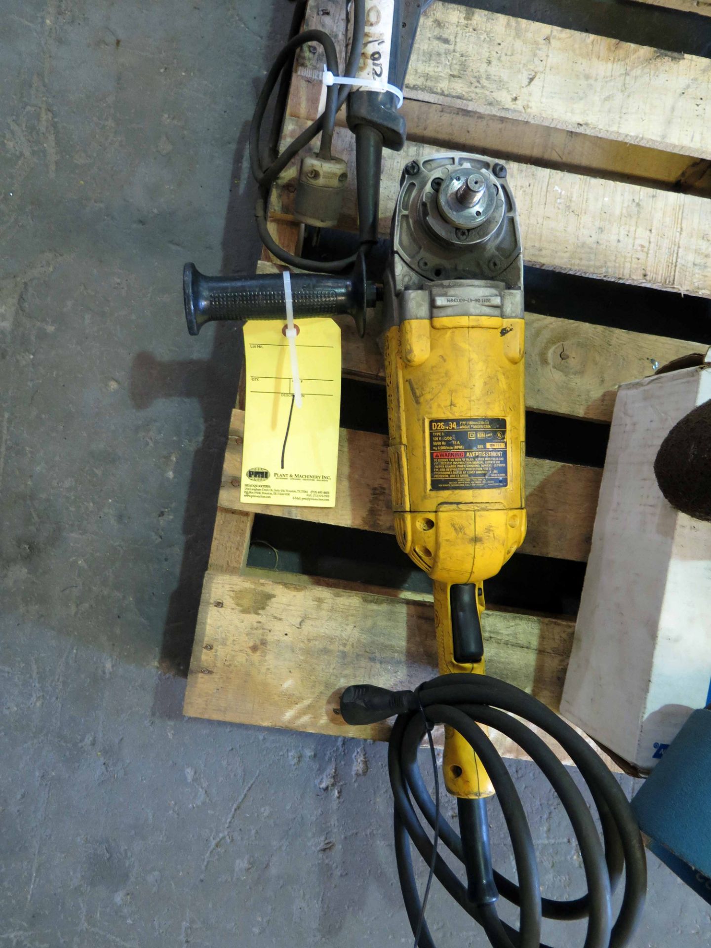 ANGLE GRINDER, DEWALT 7"/9", Mdl. D28494