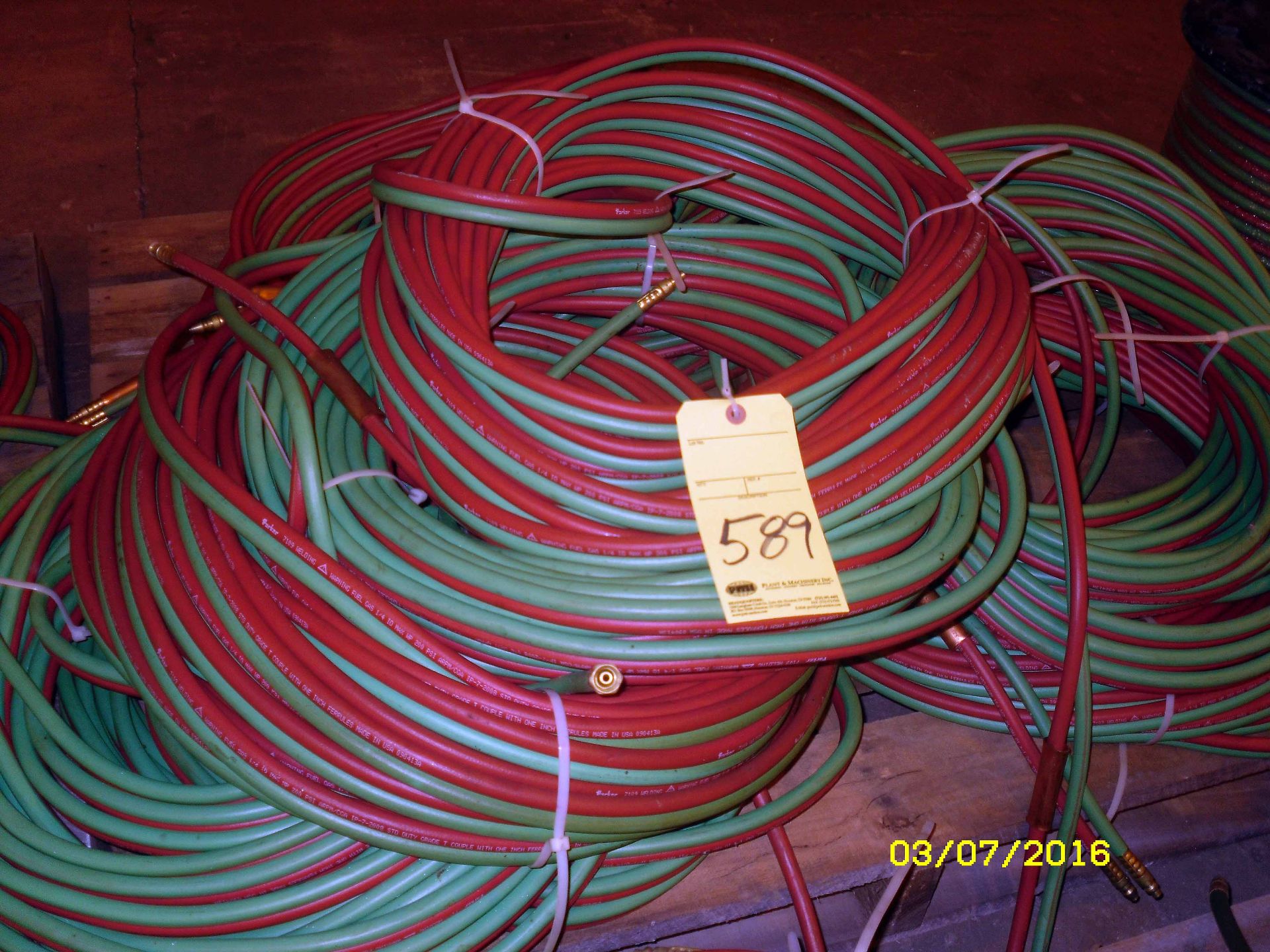 LOT OF OXY./ACY. HOSE (on one pallet)