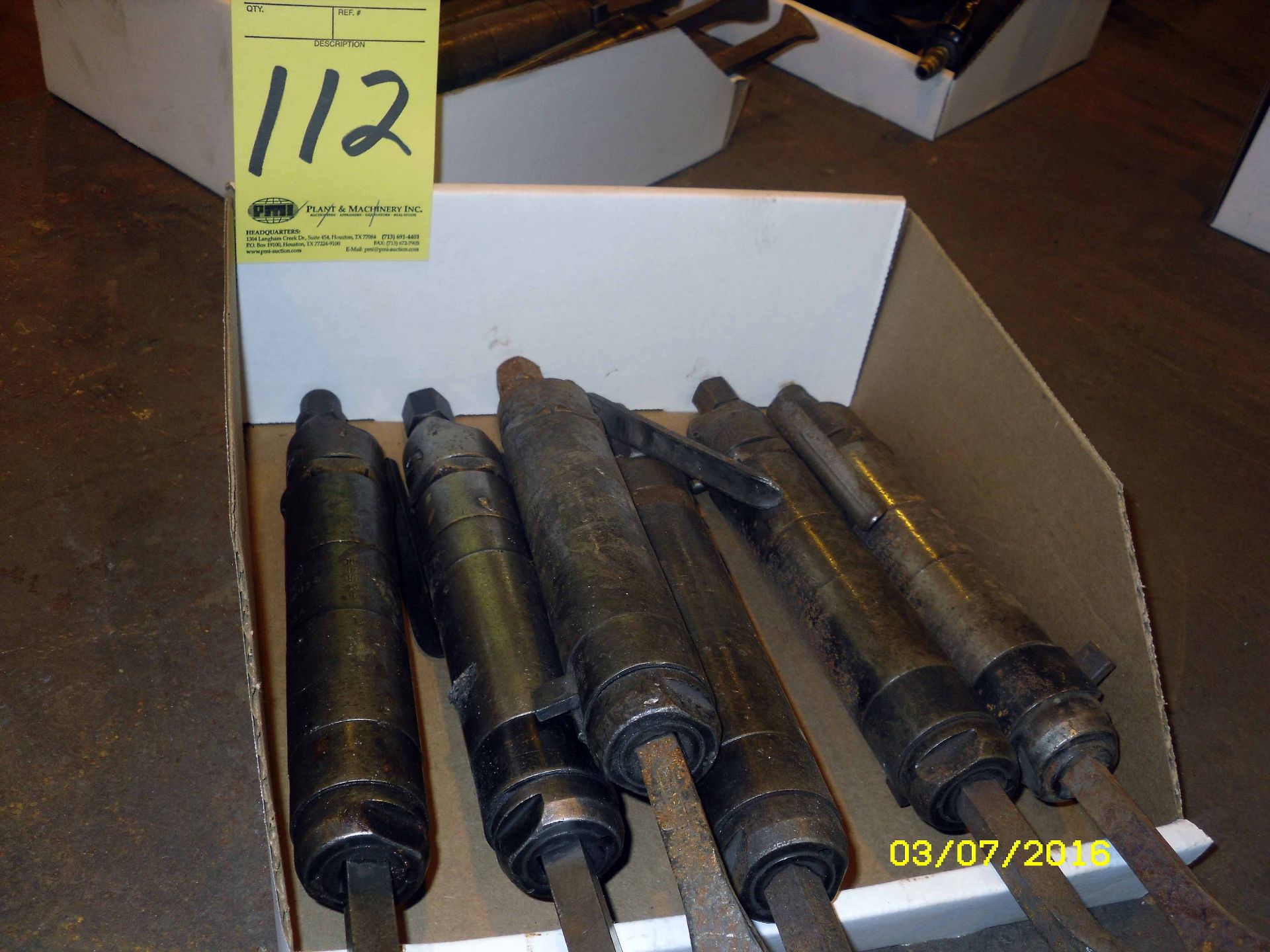 LOT OF CHIPPING HAMMERS, CLECO (approx. 5)