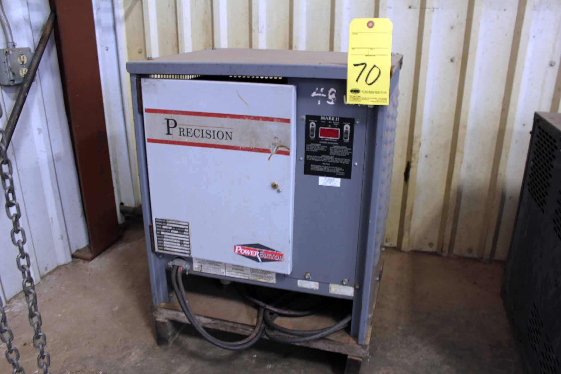 FORKLIFT BATTERY CHARGER, PRECISION MDL. 1PF24B-380EMP, 48 v., S/N 56491