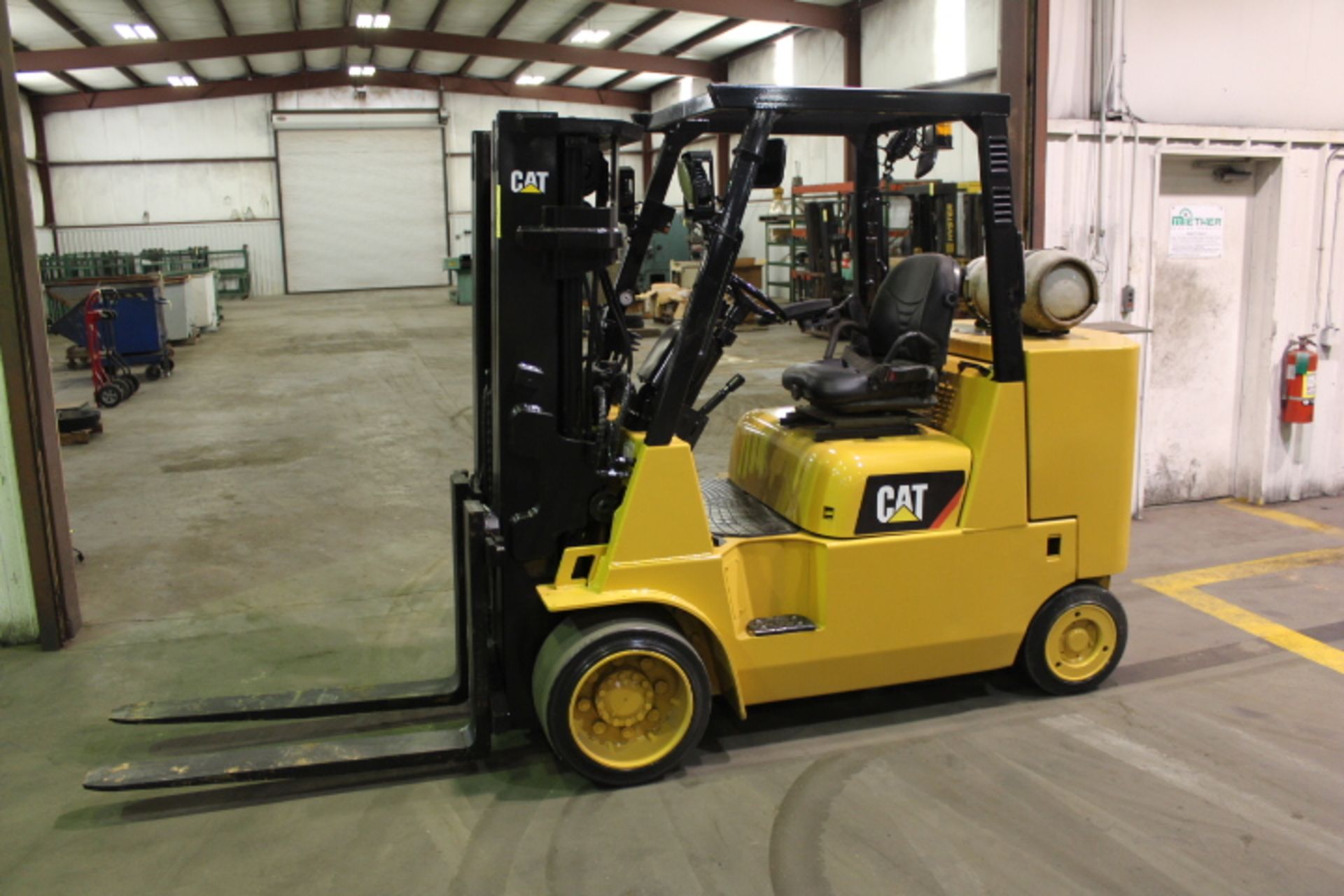 FORKLIFT, CATERPILLAR 12,000 LB. CAP. MDL. GC55K, new 2009, LPG, 78" triple stage mast, 144" lift - Image 2 of 9