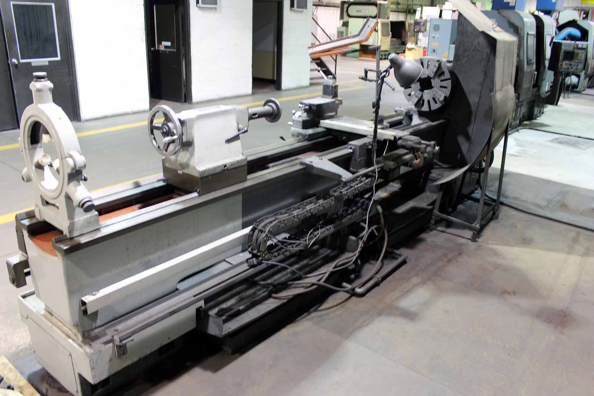 GAP BED LATHE, HWACHEON 24" X 120" MDL. HL-630, 24.75” swing, 16” swing over crosslide, 3.15” - Image 6 of 7