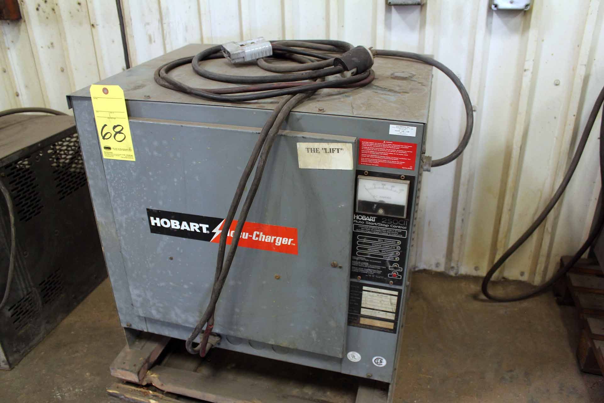 FORKLIFT BATTERY CHARGER, HOBART ACCU-CHARGER, 36 v., S/N 196CSO-4330