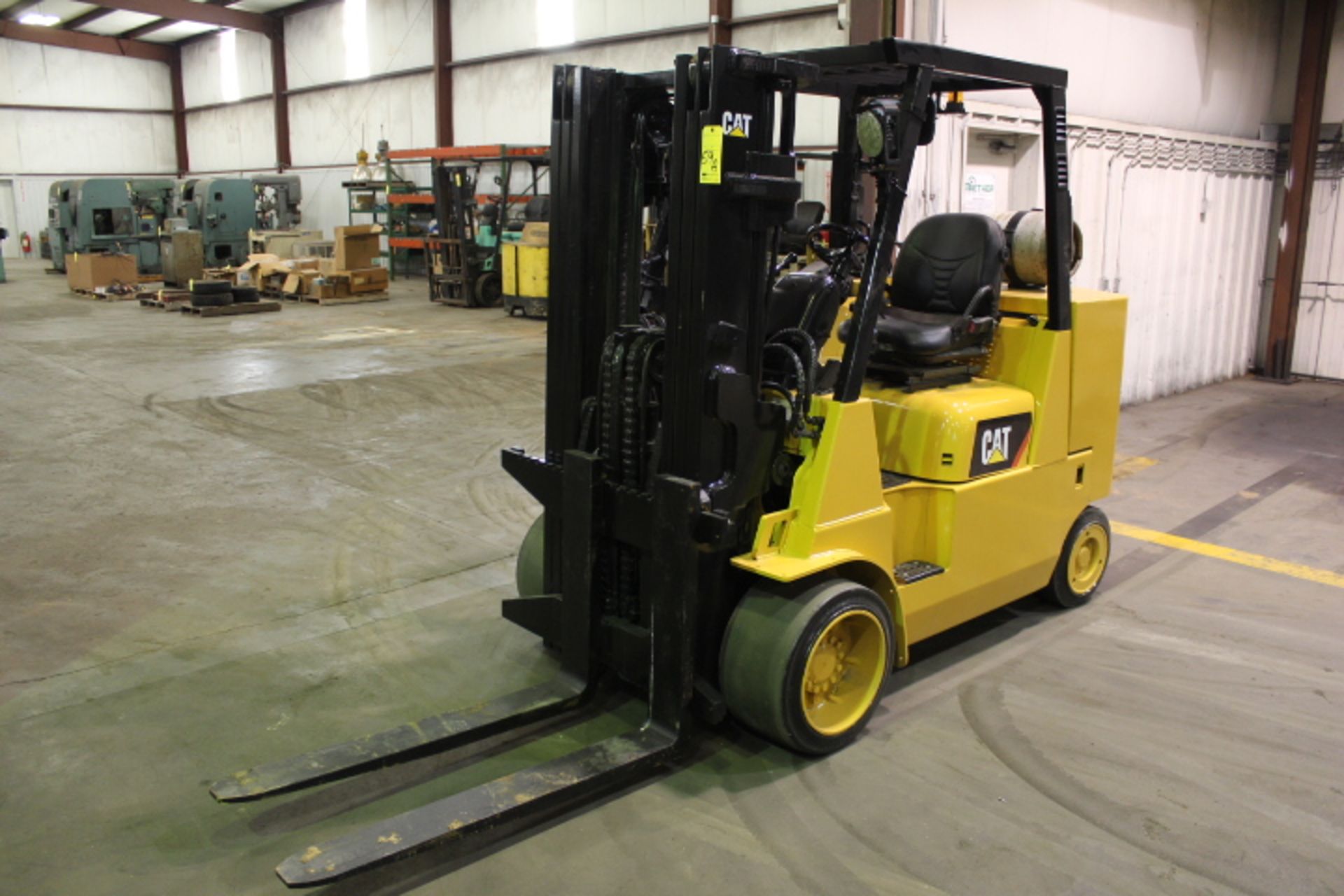 FORKLIFT, CATERPILLAR 12,000 LB. CAP. MDL. GC55K, new 2009, LPG, 78" triple stage mast, 144" lift