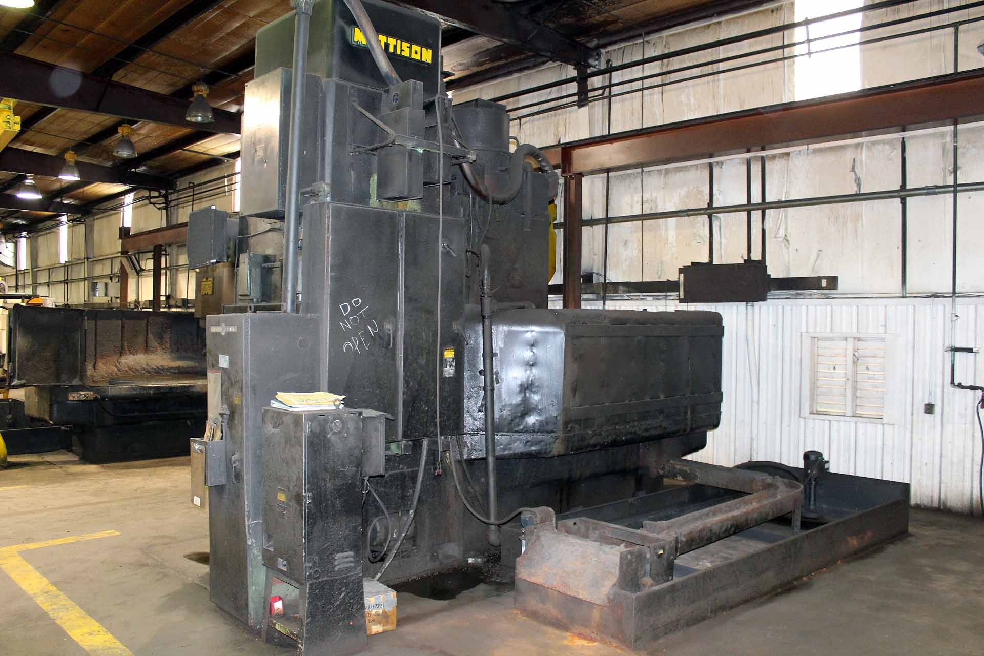 VERTICAL ROTARY GRINDER, MATTISON 60", 60” mag. table, 72” max. swing, 30" ht. under wheel (est.), - Image 3 of 4