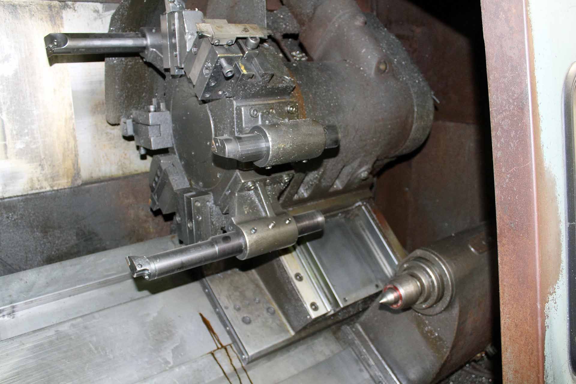 CNC LATHE, MORI SEIKI MDL. SL-4, Fanuc 6TB CNC control, 22” swing, 14” turning dia., 24” btn. - Image 4 of 7