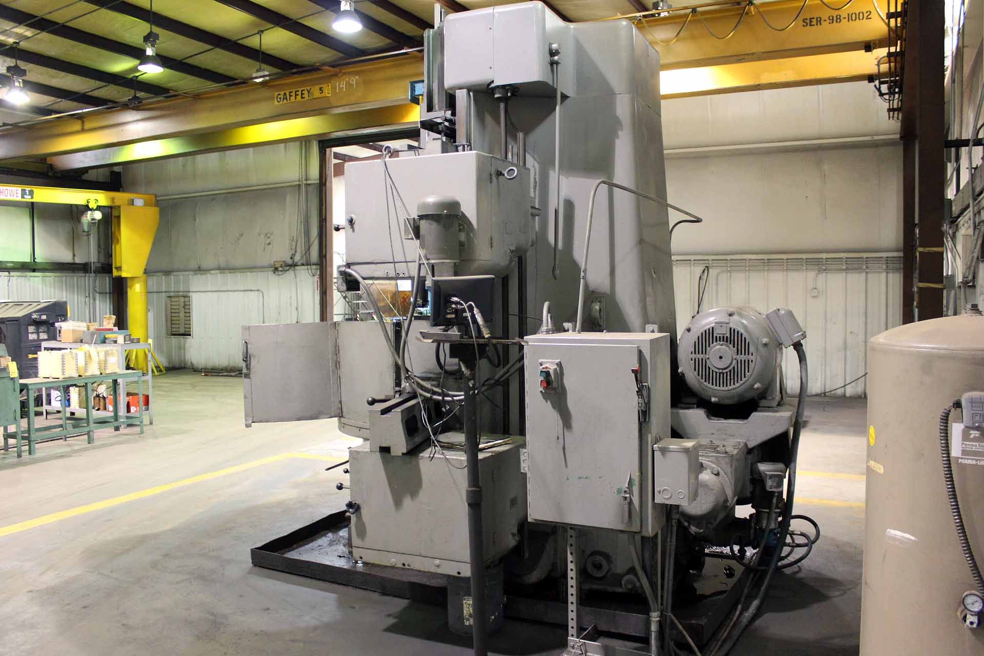 VERTICAL TURRET LATHE, SCHIESS MDL. 13ED-125, 49.2” table, 55.1” swing, 43.3” turning height, 9, - Image 5 of 6