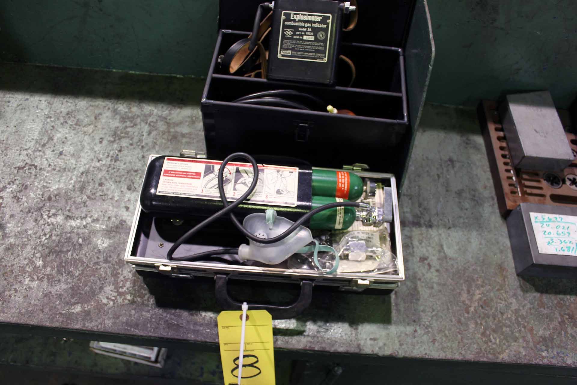LOT CONSISTING OF: emergency oxygen kit & Explosimeter Mdl. 2A combustible gas indicator