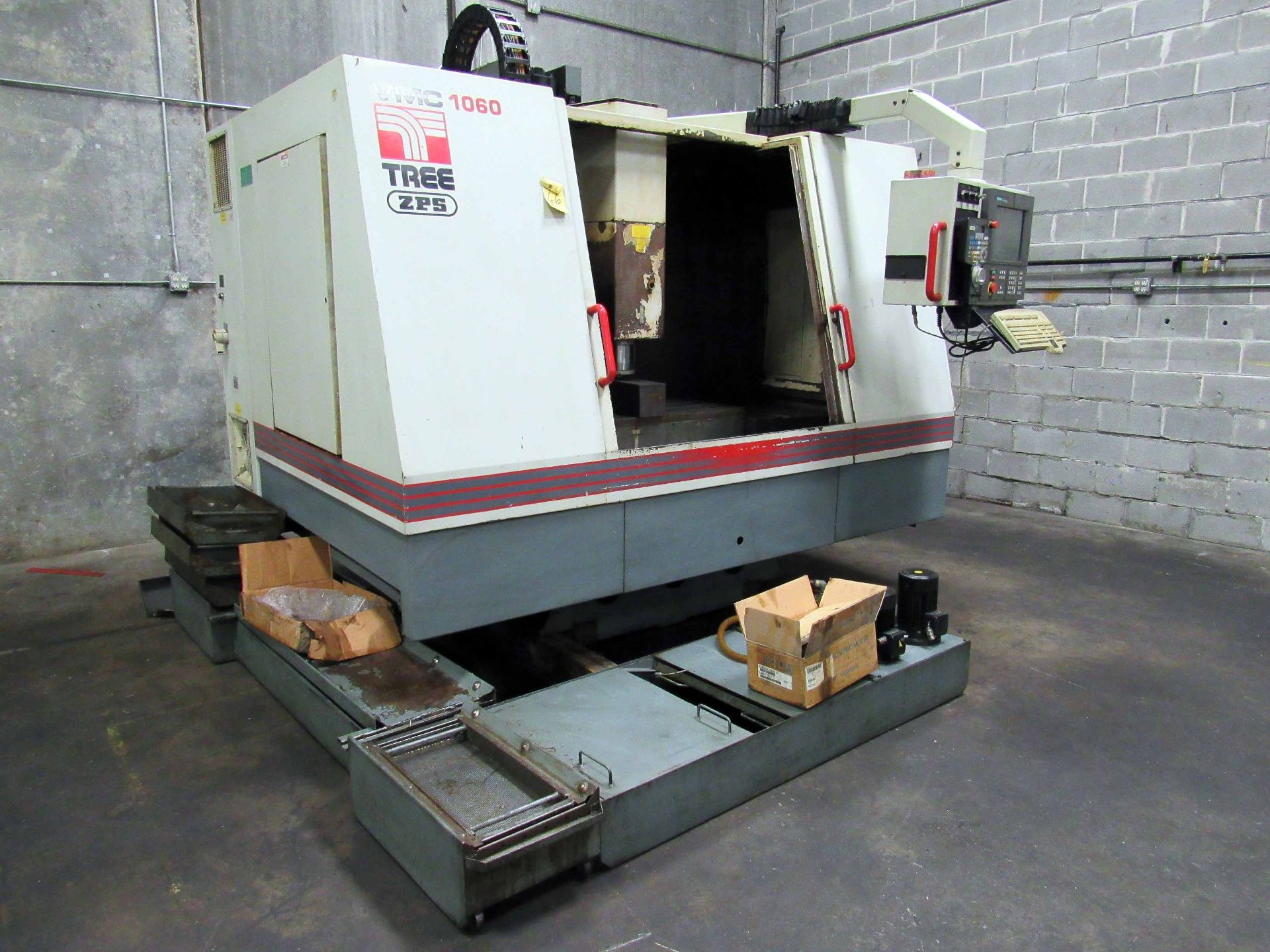 CNC VERTICAL MACHINING CENTER, TREE MDL. 1060/24, Acramatic 2100 CNC control, 50" x 23" table, 4" - Image 2 of 8