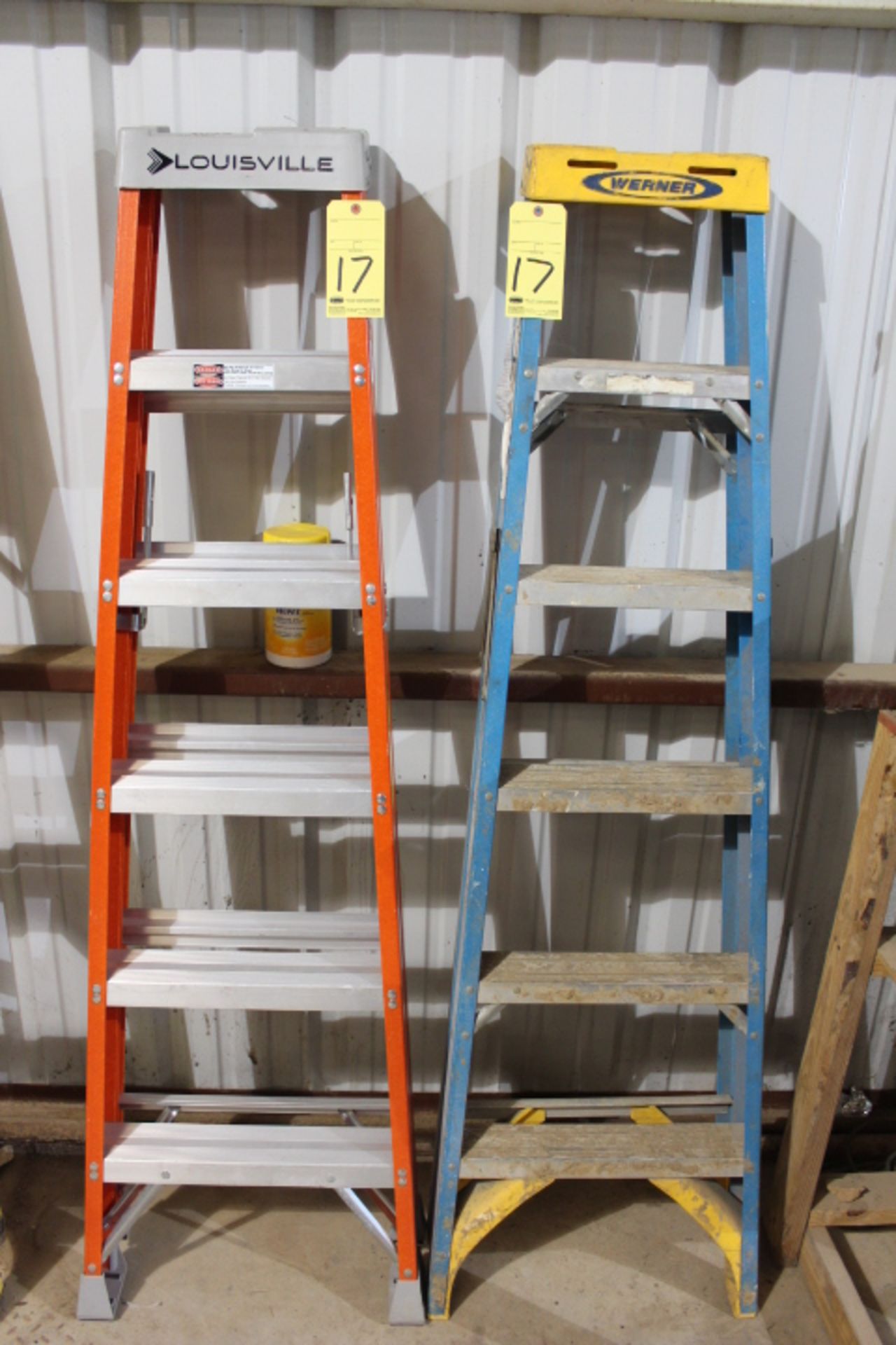 LOT OF STEPLADDERS: Louisville (1) & Werner 6' (1)