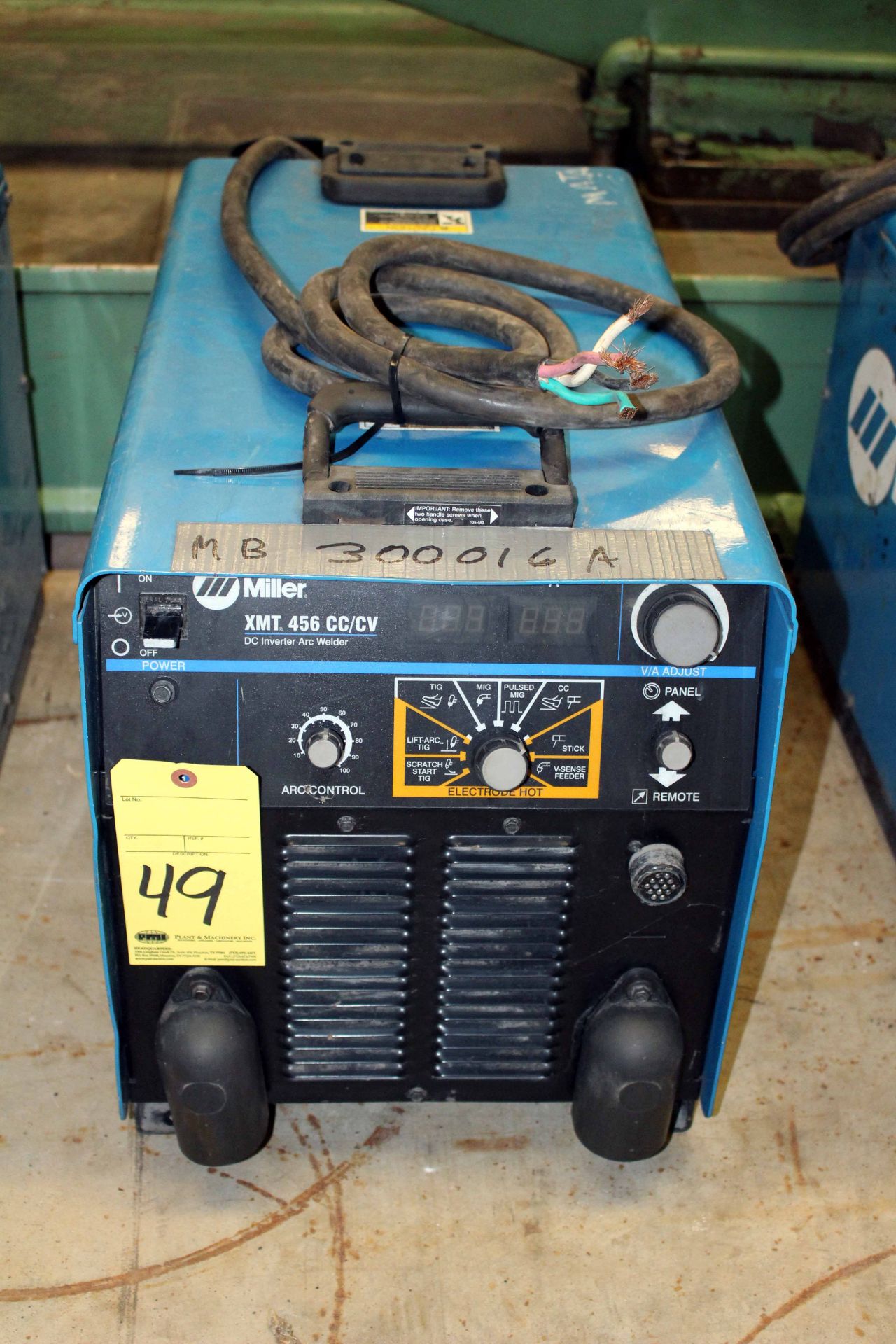 WELDING MACHINE, MILLER MDL. XMT456 CC/CV, new 2011, 450 amp @ 38 v., 100% duty cycle, S/N