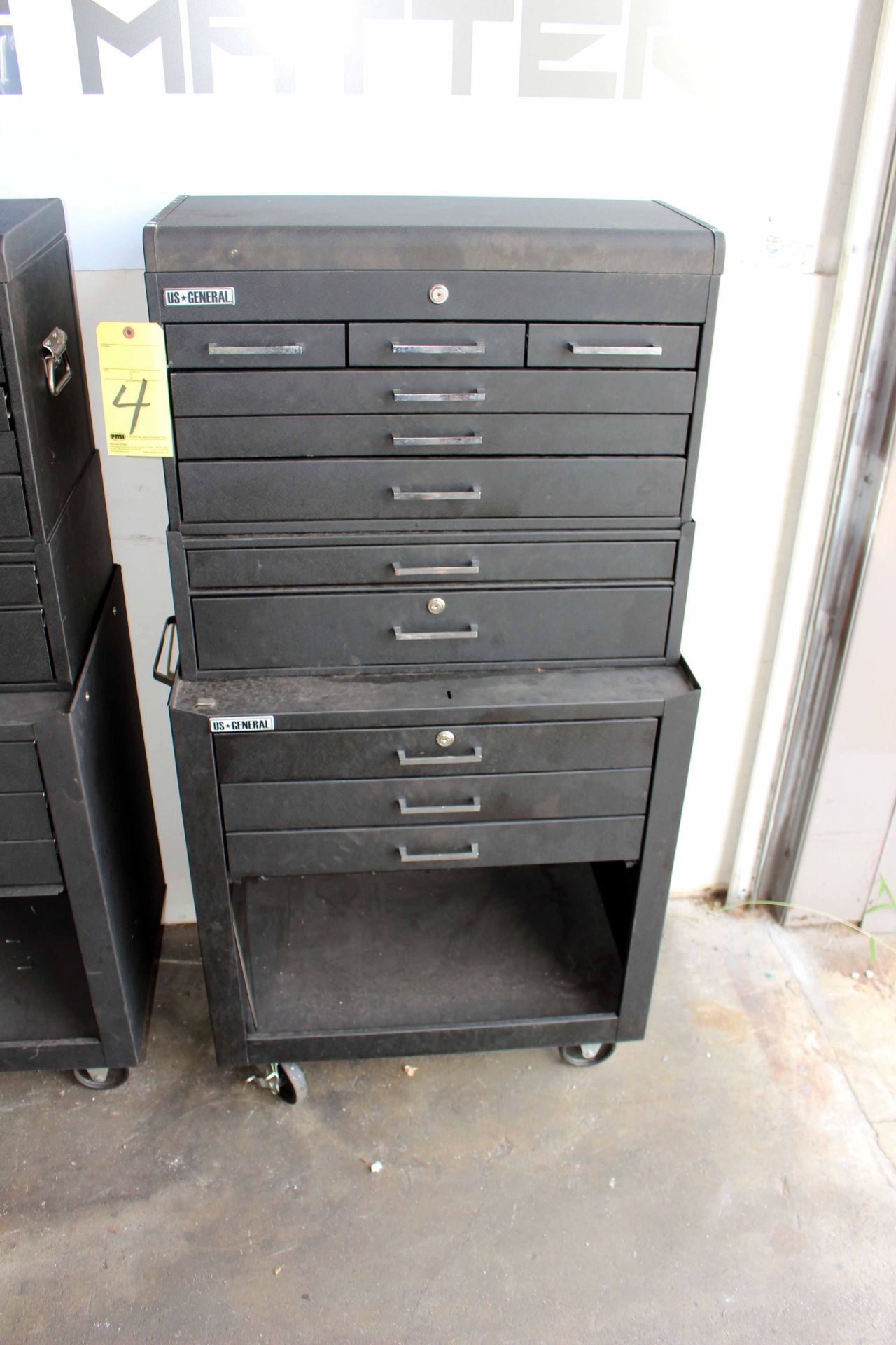 ROLLING SHOP TOOL STORAGE CABINET, US GENERAL