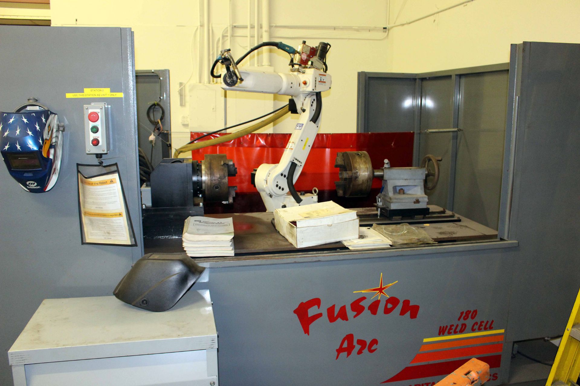 CNC WELDING CELL, CAPITOL ROBOTICS SERIES FUSION ARC MDL. 180, new 2007, system includes: Daihen OTC