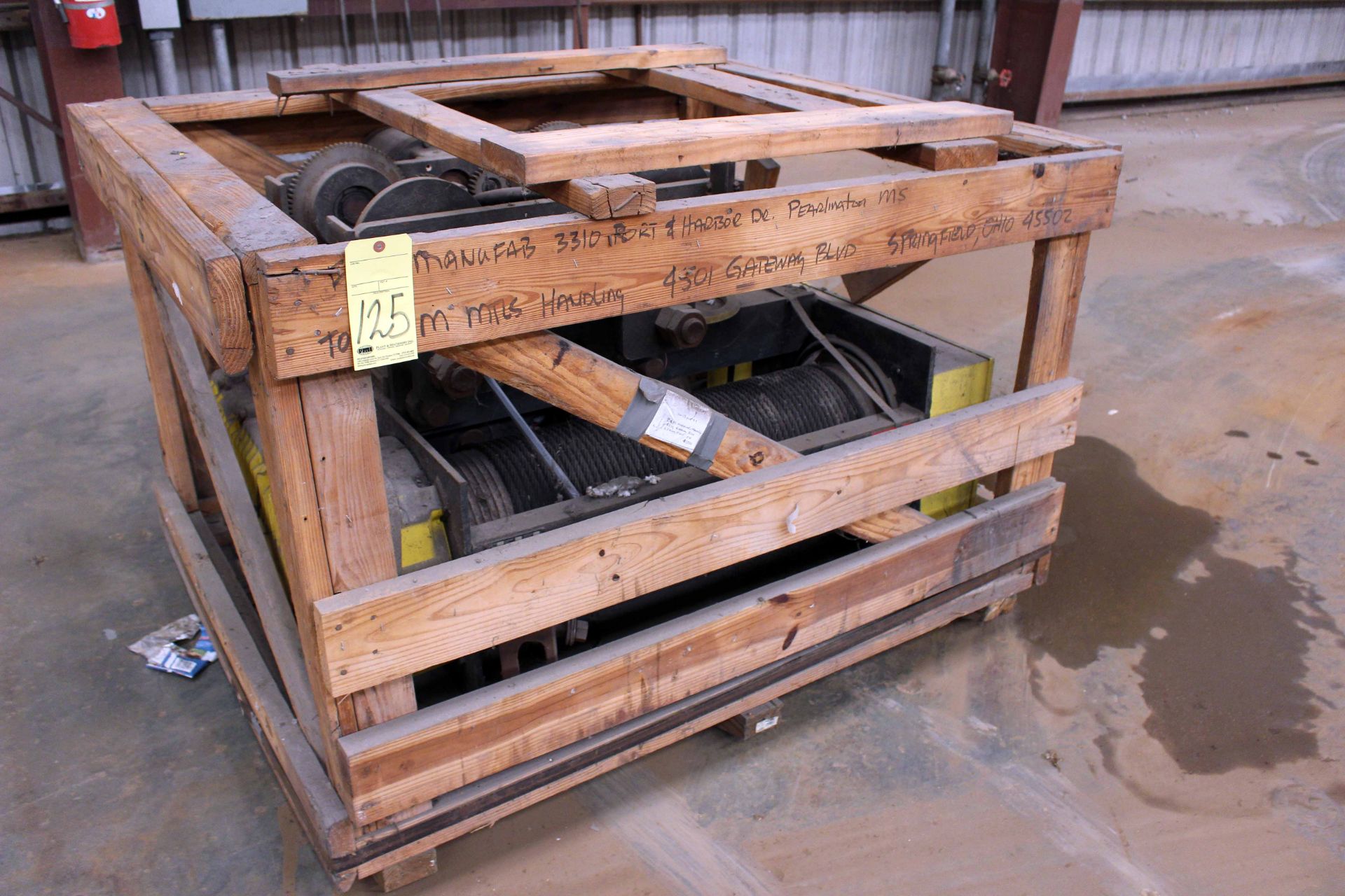 CRANE HOIST & TROLLEY UNIT, SPACEMASTER 10 T. CAP., MDL. SD-10-35MT15S, crated from factory, updated