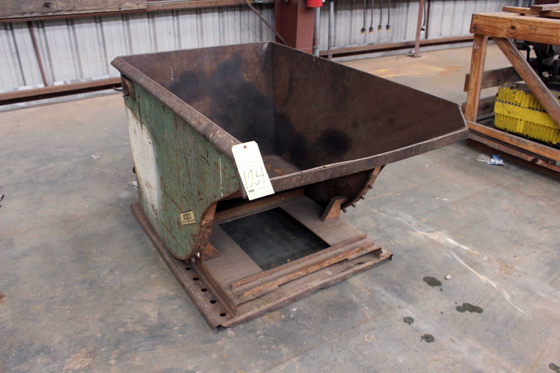 SELF DUMPING HOPPER, 1 cu. yd., w/forklift entry