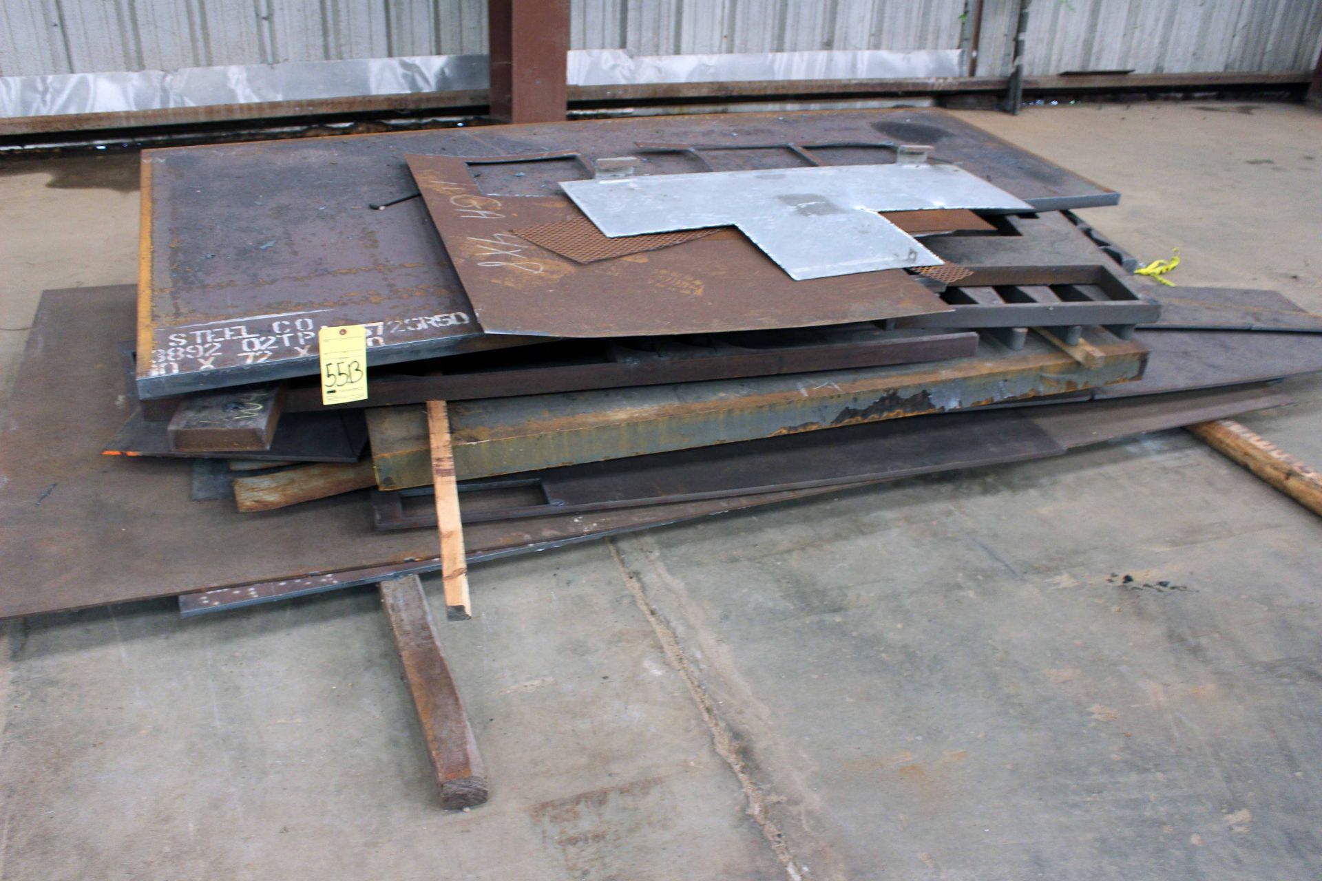 LOT OF STEEL PLATE, assorted