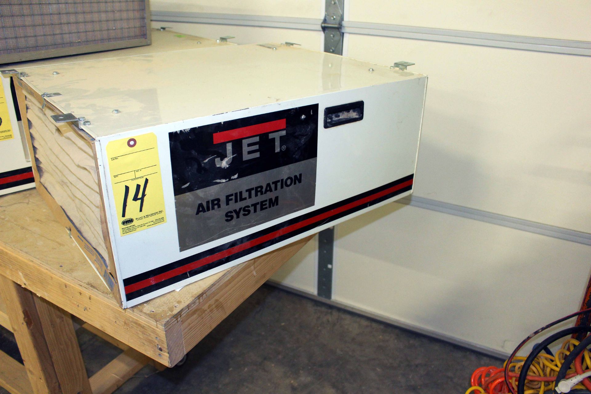 AIR FILTRATION SYSTEM, JET, 1/5 HP motor, S/N 014743