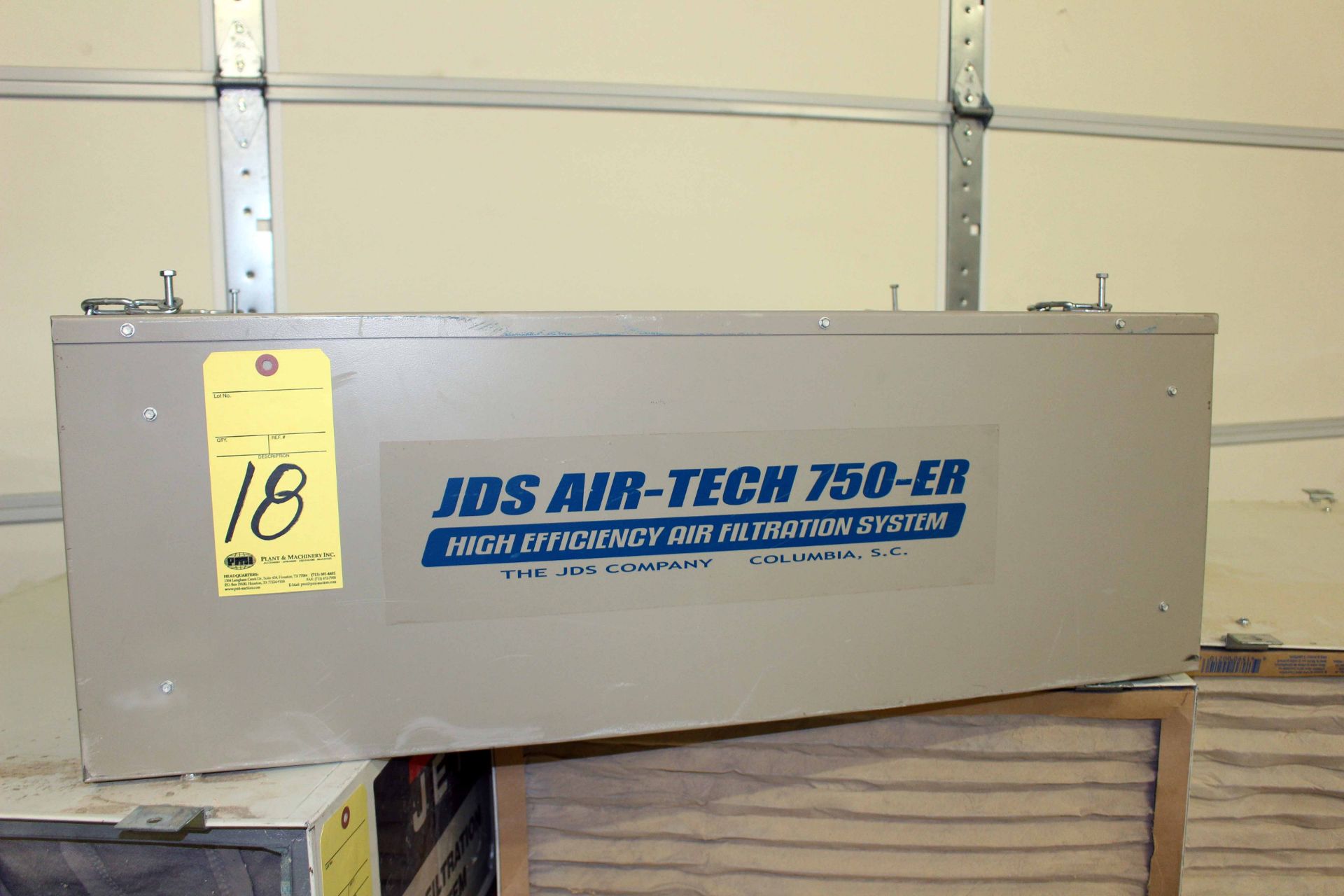 HIGH EFFICIENCY AIR FILTRATION SYSTEM, JDS AIR-TECH 750-ER, S/N C105491104