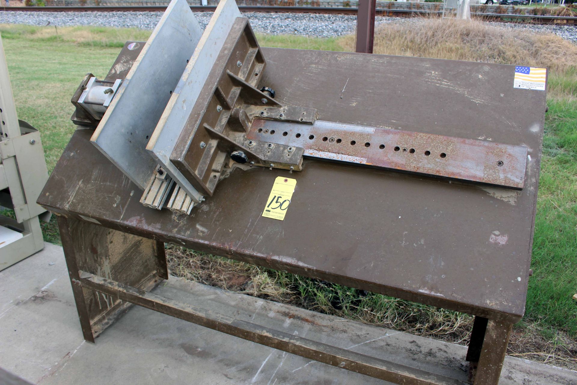 INCLINED BOX CLAMP, RITTER MDL. R-875, new 1996, pneu. pwrd., 36" max. width, assorted panels, S/N