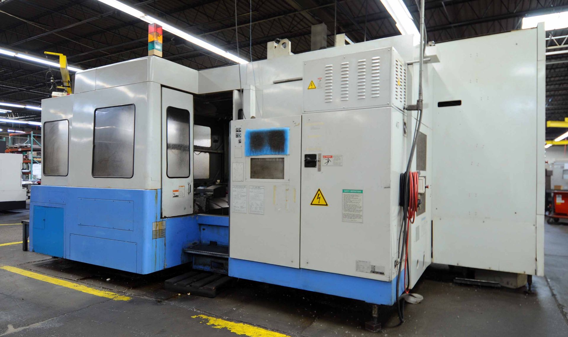 CNC HORIZONTAL MACHINING CENTER, MAZAK MDL. H800X, new 1996, Mazatrol M Plus CNC control, 31.5" - Image 3 of 7