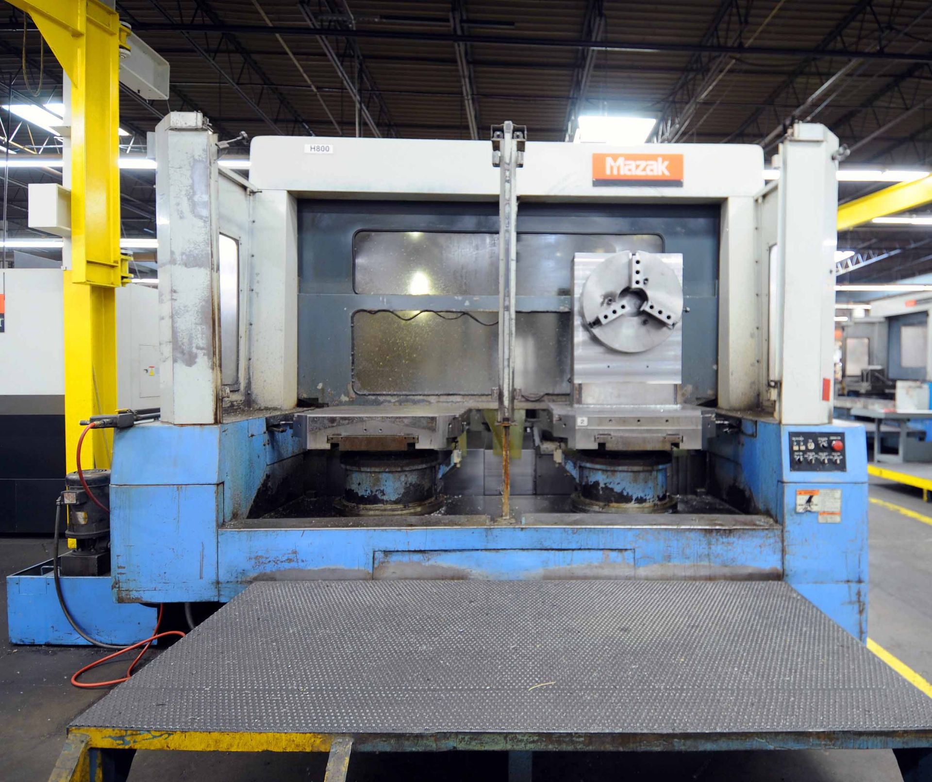 CNC HORIZONTAL MACHINING CENTER, MAZAK MDL. H800X, new 1996, Mazatrol M Plus CNC control, 31.5" - Image 6 of 7