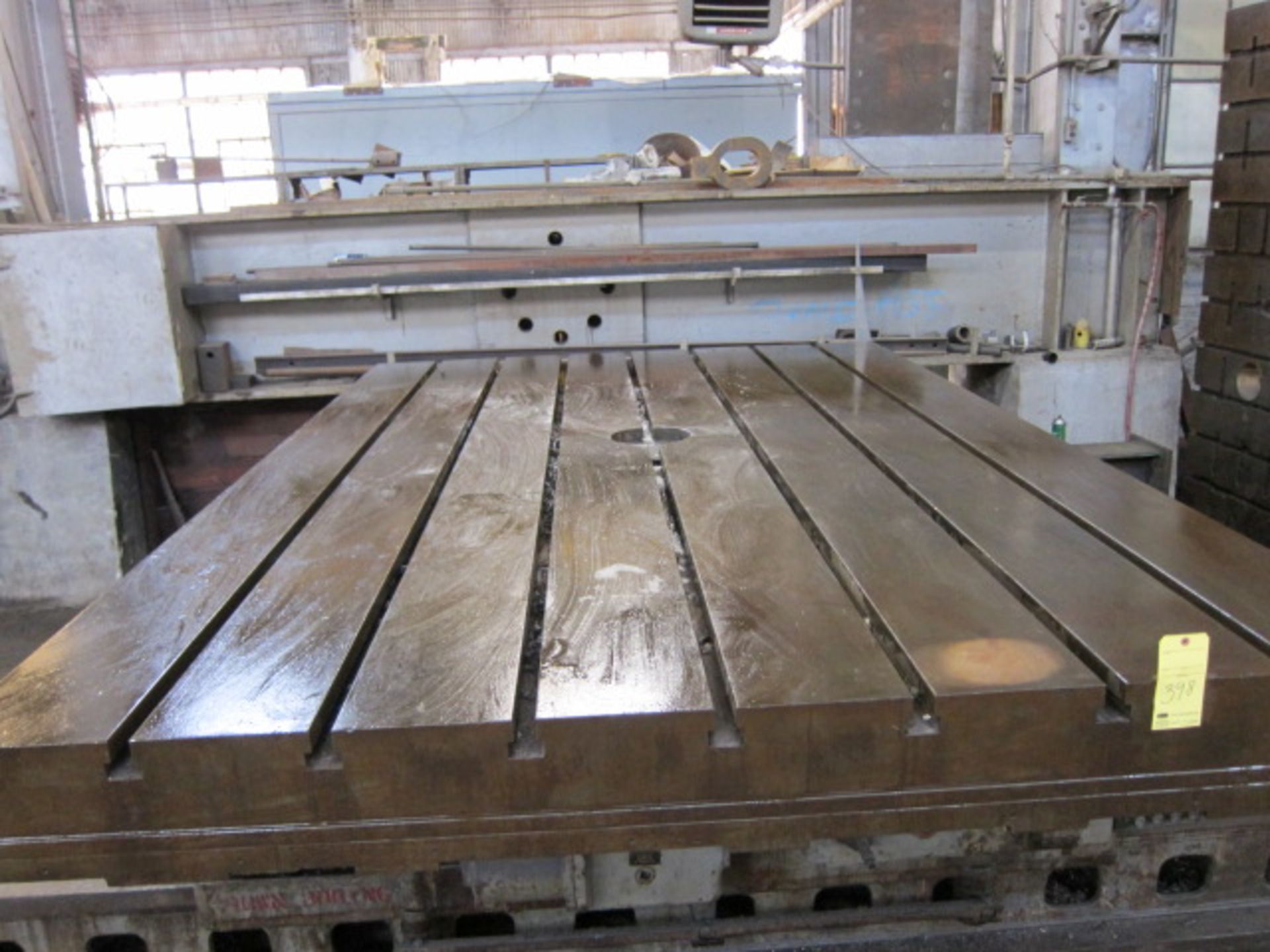 INFEEDING ROTARY TABLE, GIDDINGS & LEWIS 96"W. X 145-1/2"L., Mdl. 7RT, on sliding base, approx. - Image 3 of 3