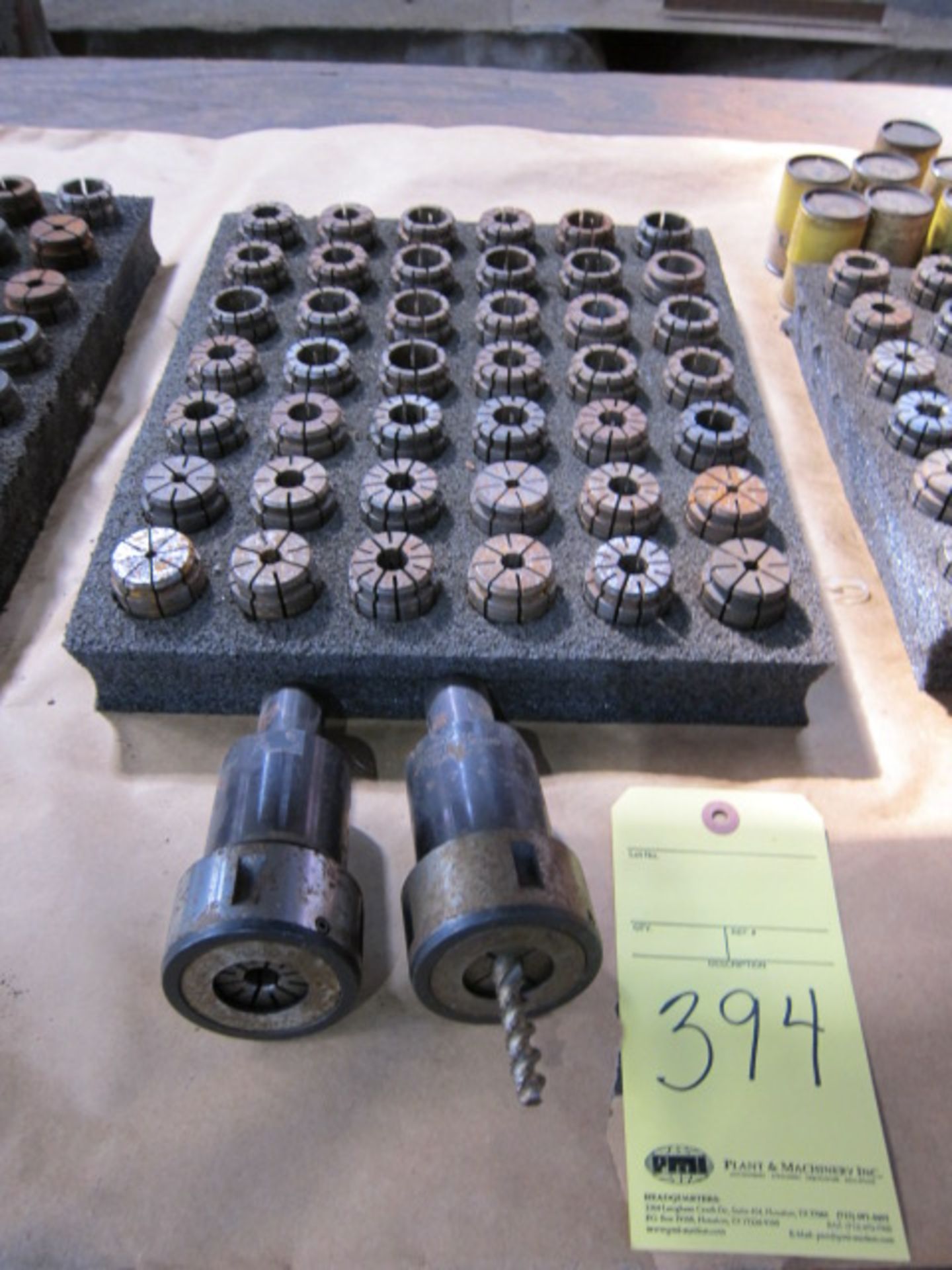 LOT OF COLLET TOOLHOLDERS (2), w/collets