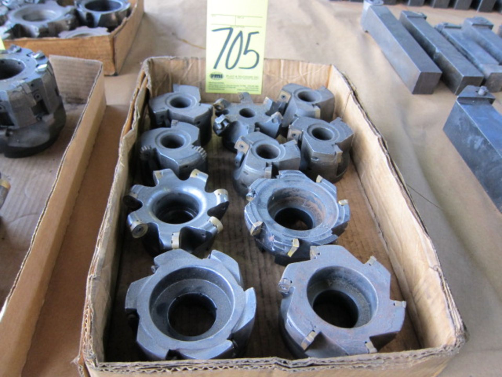 LOT OF INSERT MILLING CUTTERS (10