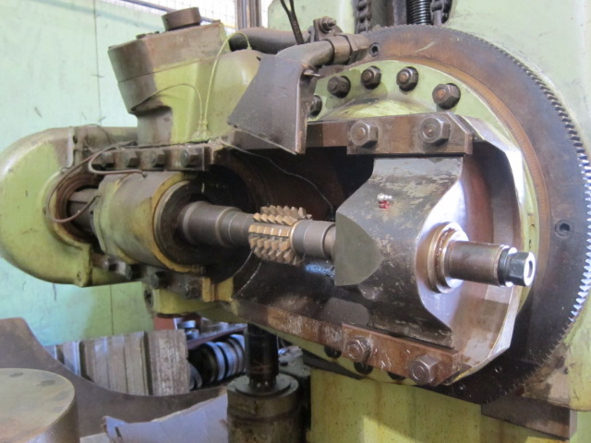 GEAR HOBBER, GOULD & EBERHARDT 72” MDL. 72H, 18” face width, 36” table dia., tailstock, coolant - Image 2 of 6