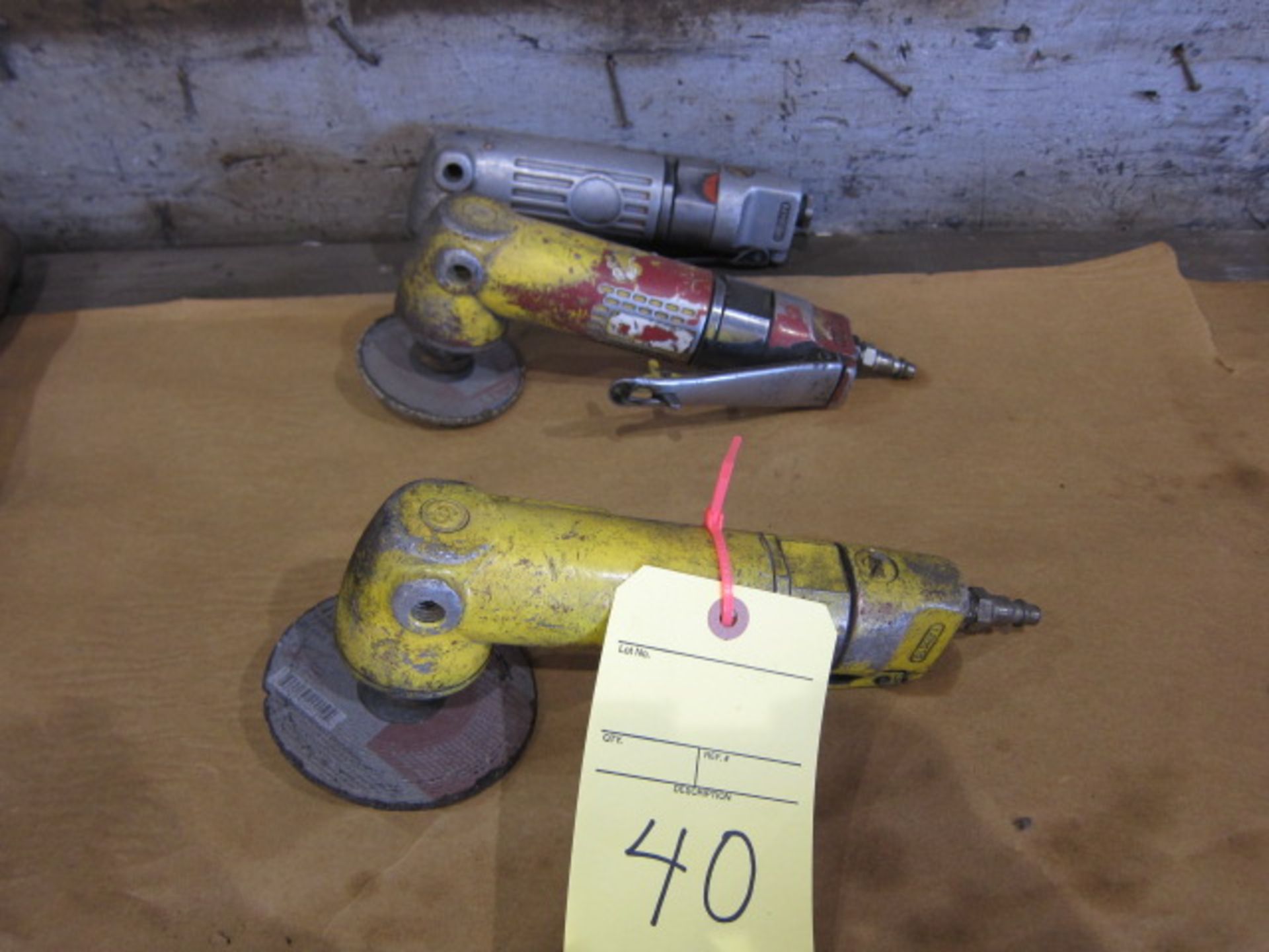 LOT OF PNEUMATIC RIGHT ANGLE GRINDERS (3)