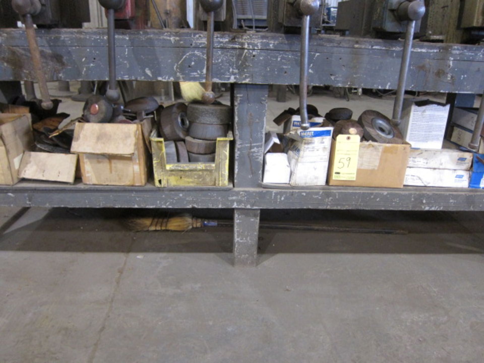 LOT OF ABRASIVES, assorted (under one bench)