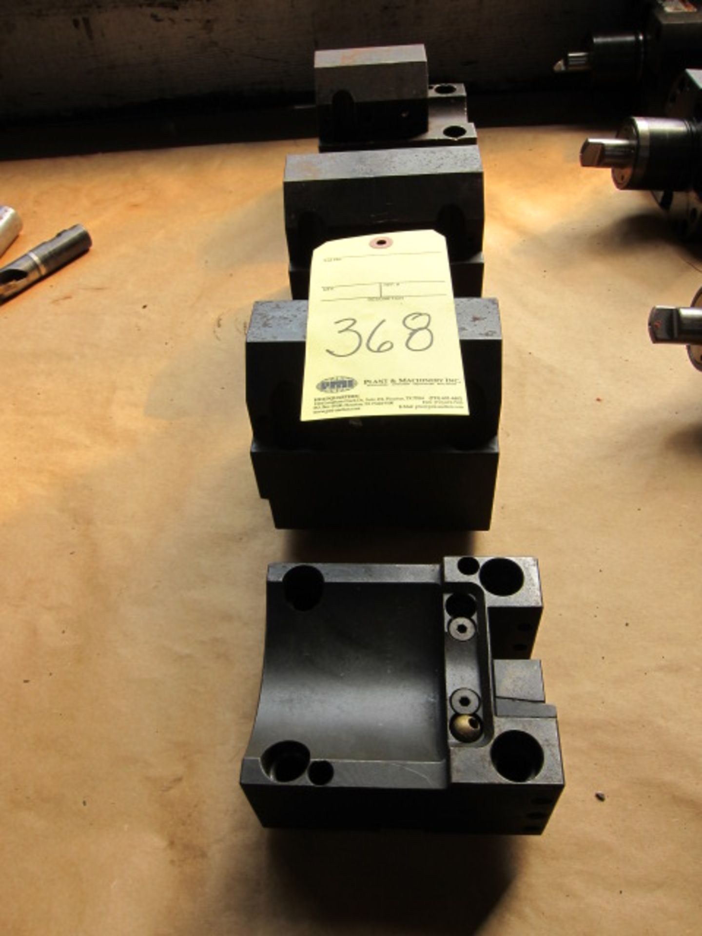 LOT OF LATHE TOOL BLOCKS (4), assorted (for the Mori Seiki CNC Turning & Milling Center)