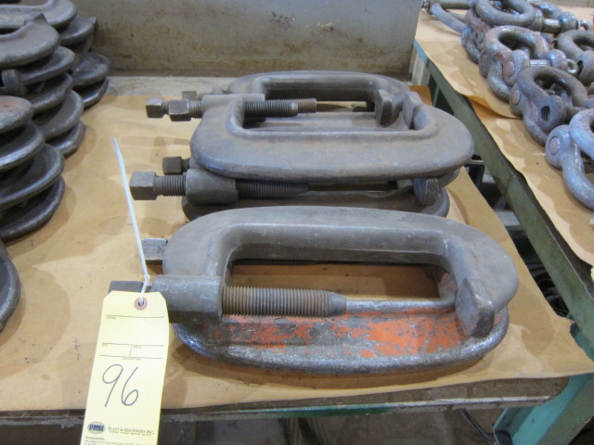 LOT OF C-CLAMPS (6), H.D.