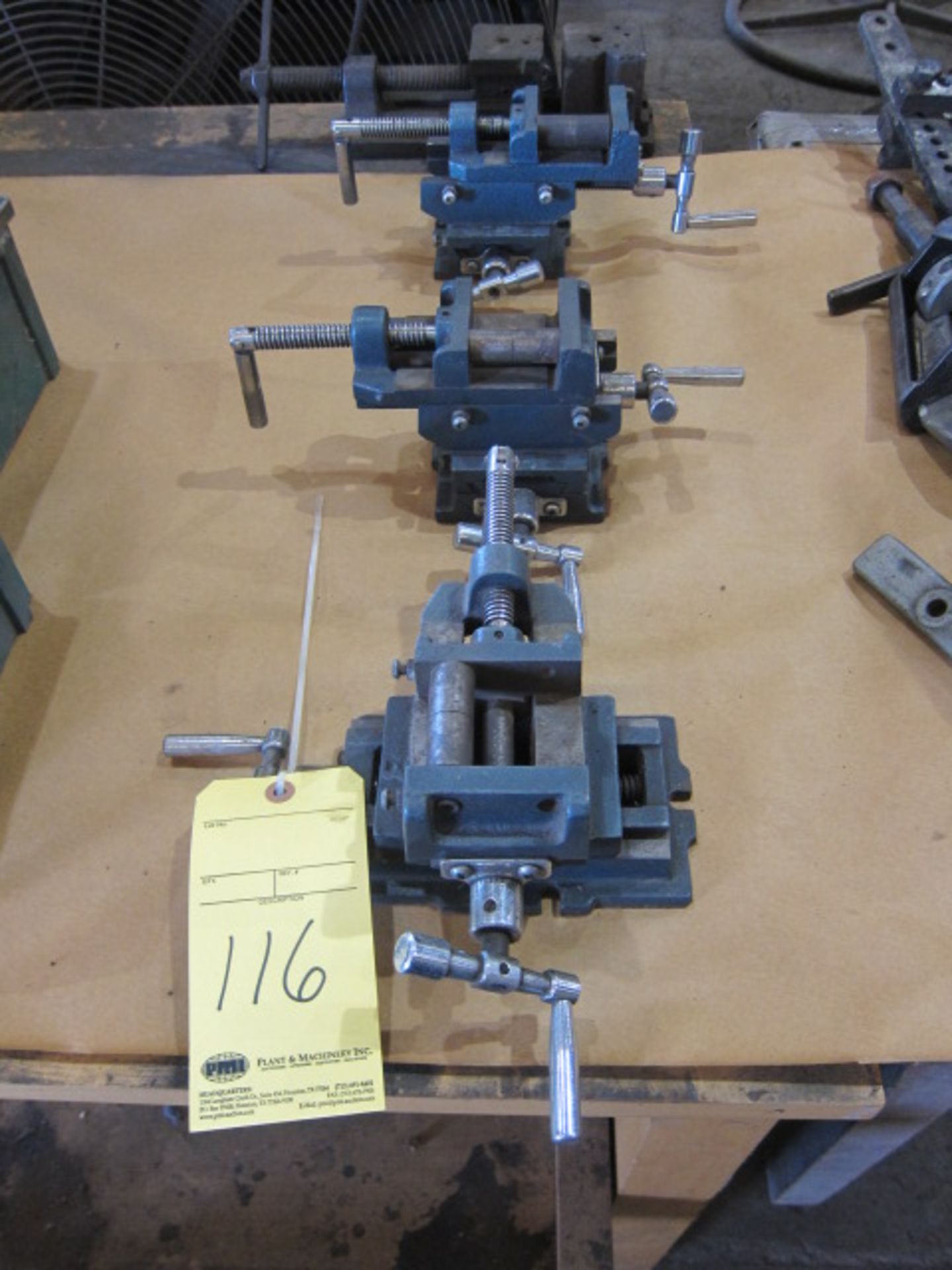 LOT OF VISES (4), assorted