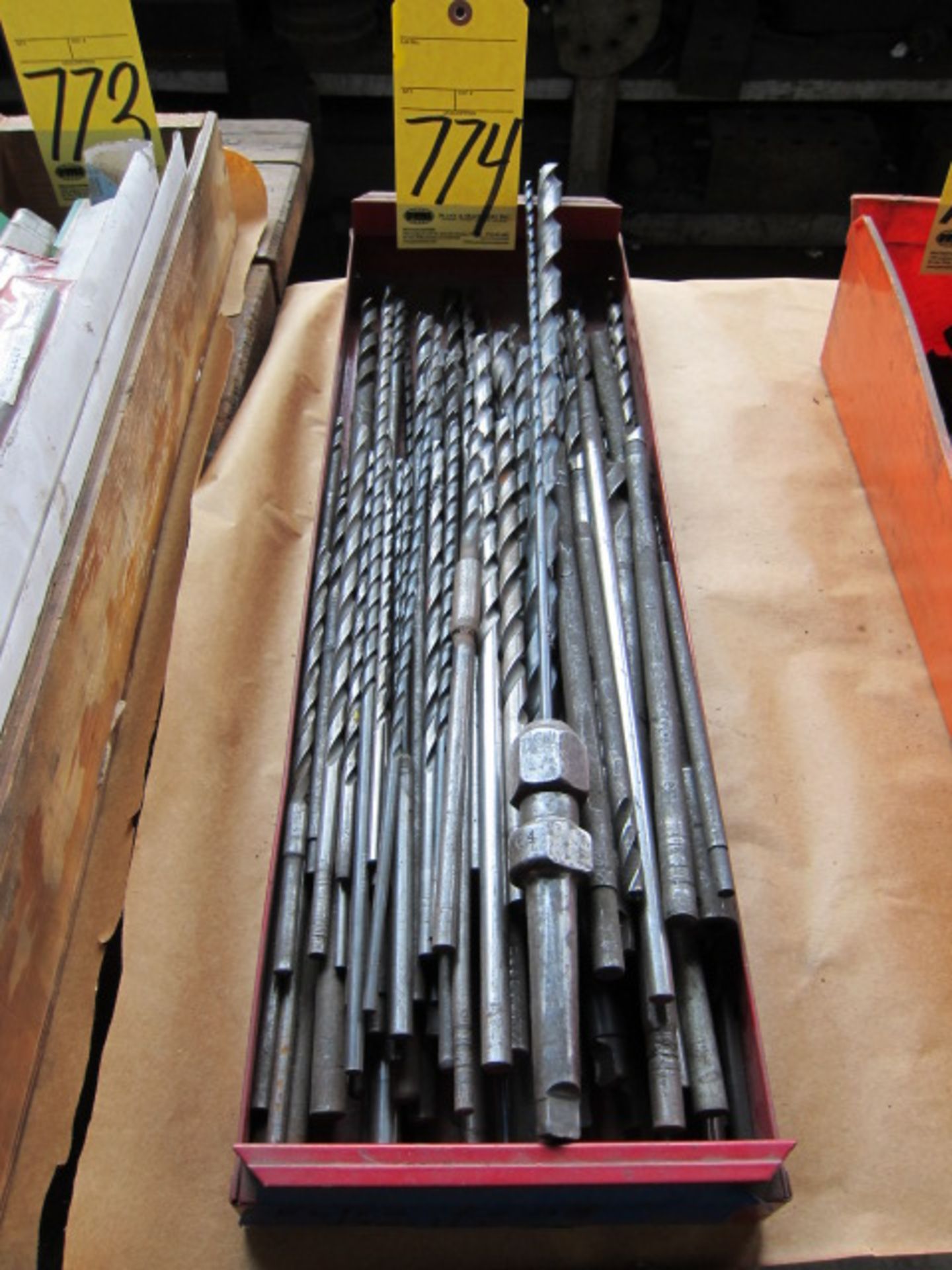 LOT OF LONG DRILLS (in one box)