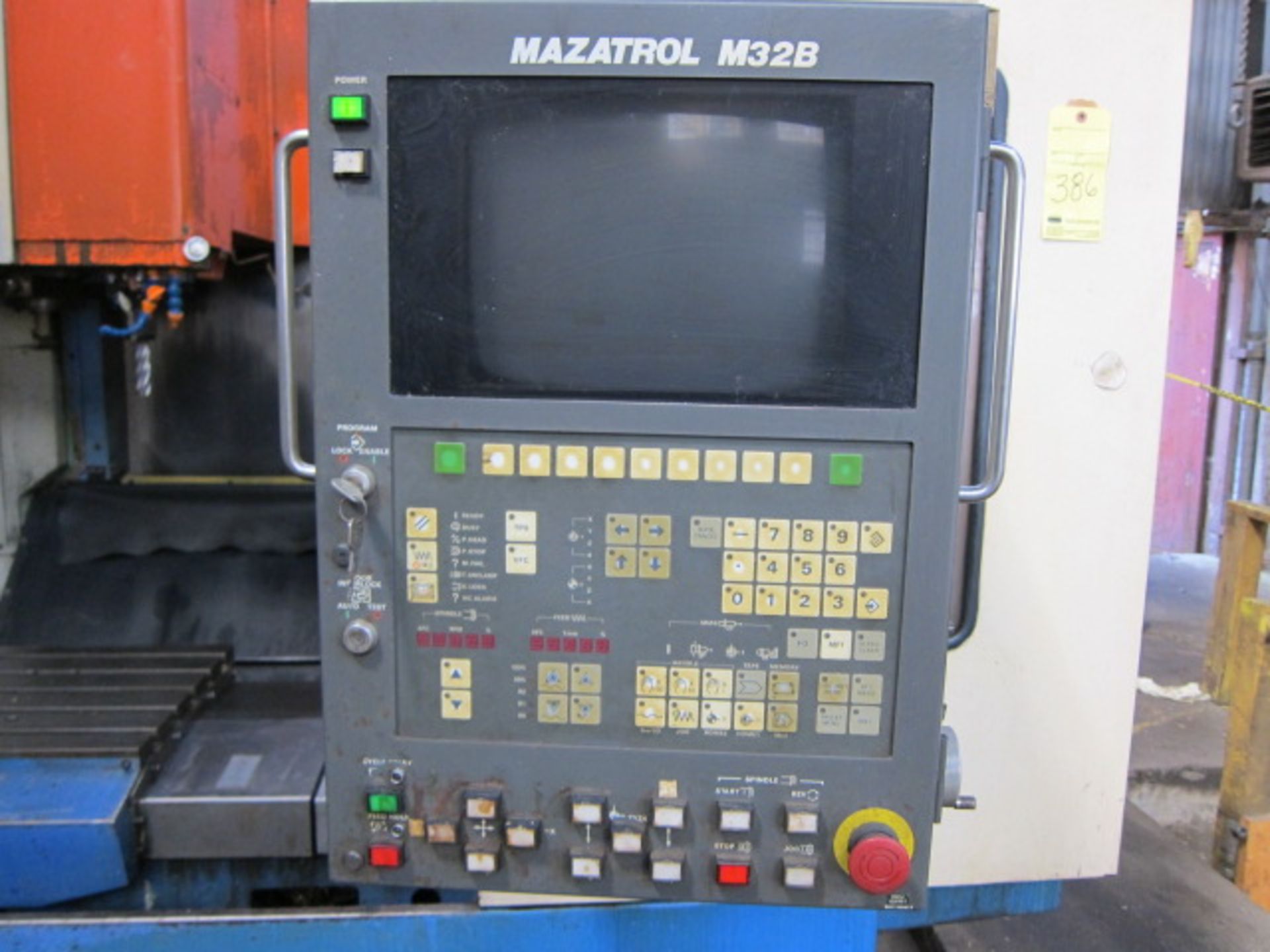 CNC VERTICAL MACHINING CENTER, MAZAK MAZATEK MDL. V-515, Mazatrol M32B CNC control, 121-1/2" x 51" - Image 2 of 5