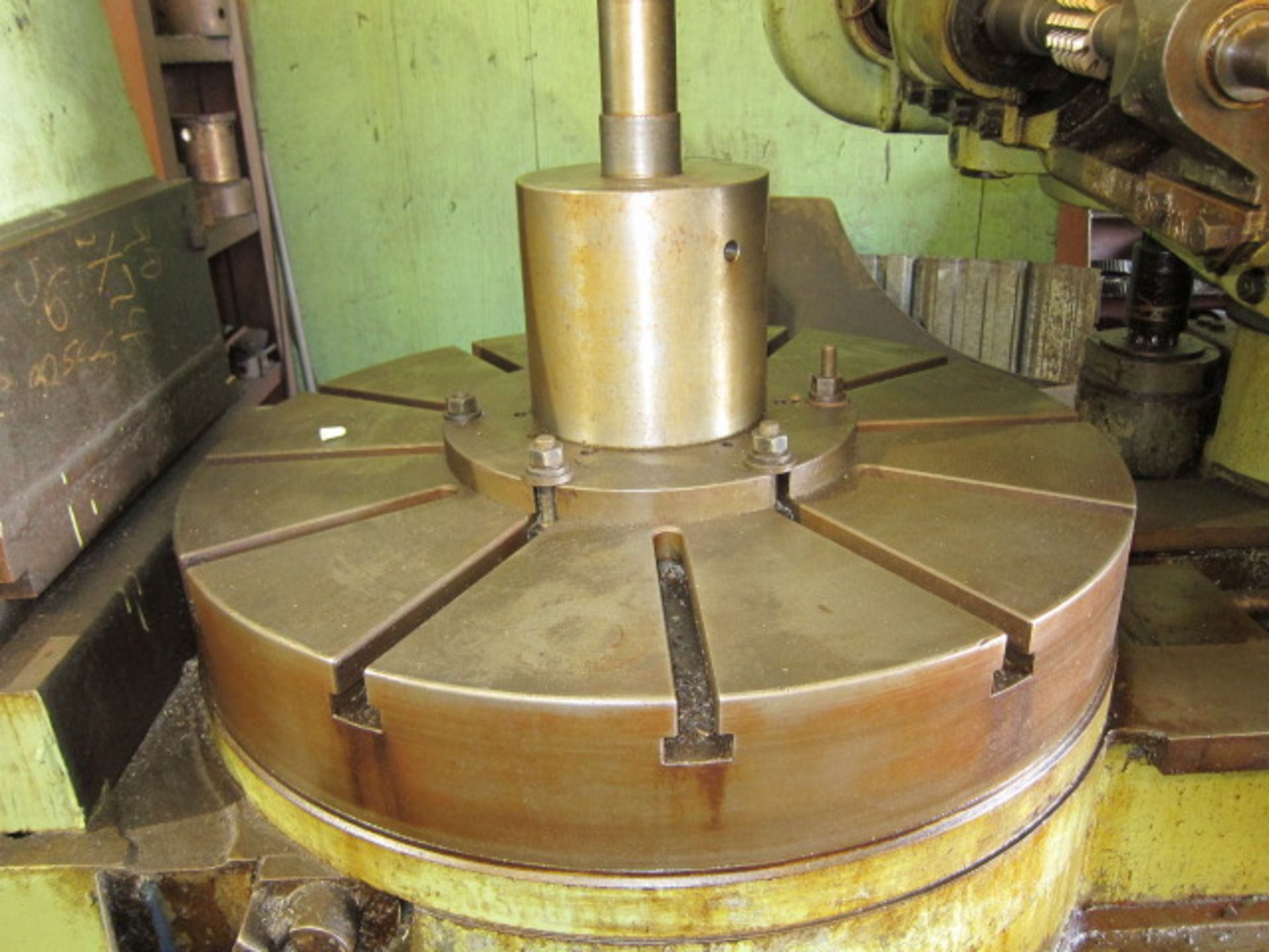 GEAR HOBBER, GOULD & EBERHARDT 72” MDL. 72H, 18” face width, 36” table dia., tailstock, coolant - Image 3 of 6