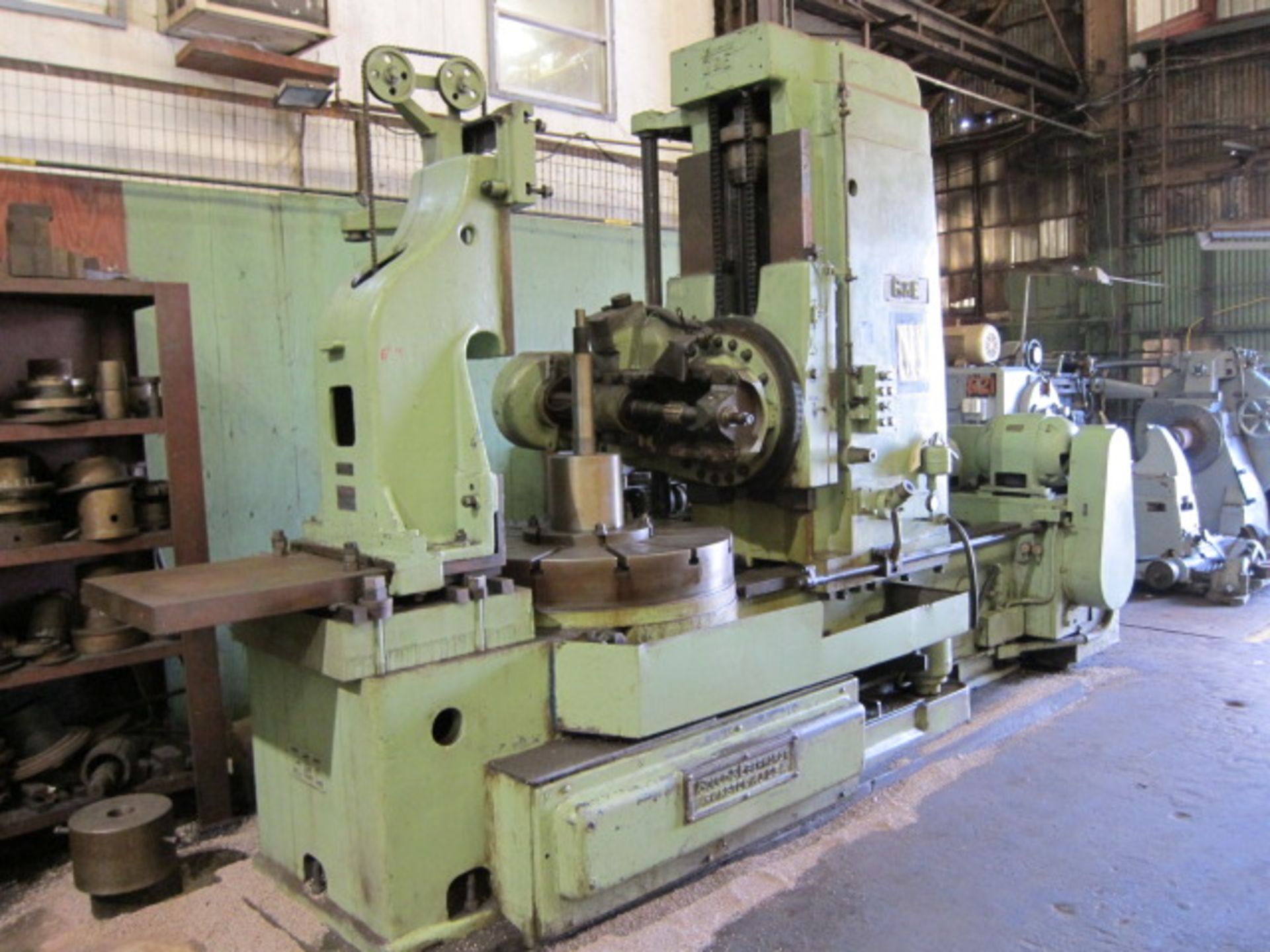 GEAR HOBBER, GOULD & EBERHARDT 72” MDL. 72H, 18” face width, 36” table dia., tailstock, coolant