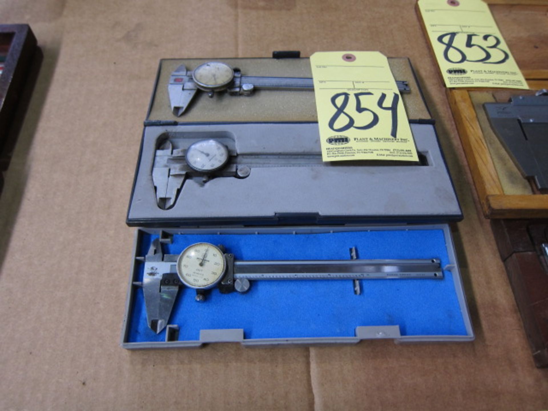 LOT OF DIAL CALIPERS (3), 6"