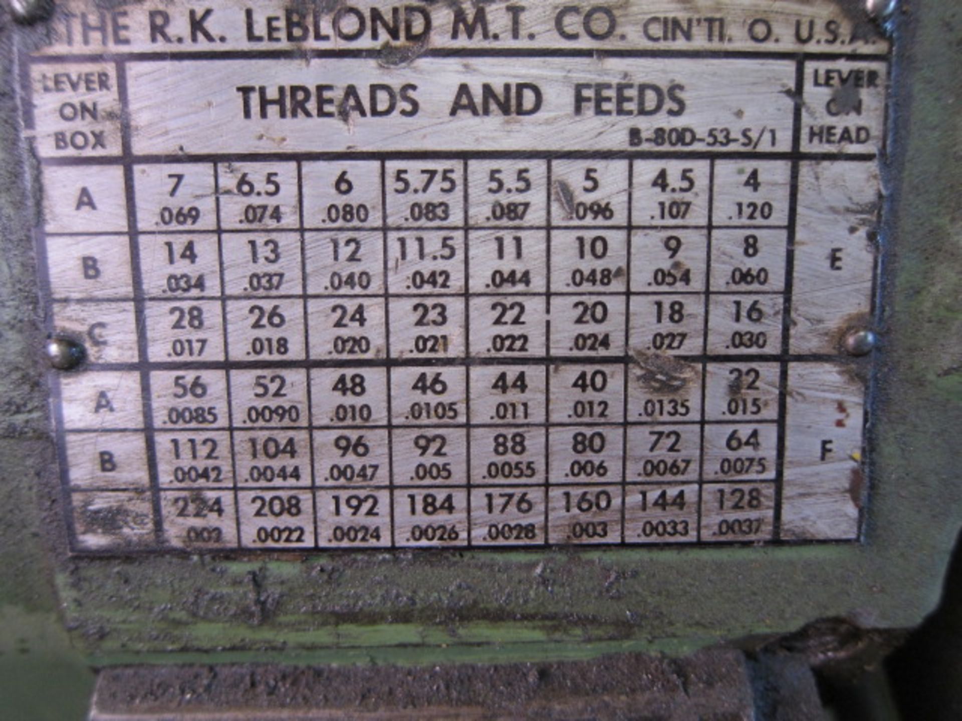 ENGINE LATHE, LEBLOND REGAL 15" X 30", spds: 45-1800 RPM, taper attach., 8" dia. 3-jaw chuck, 12" - Image 4 of 6