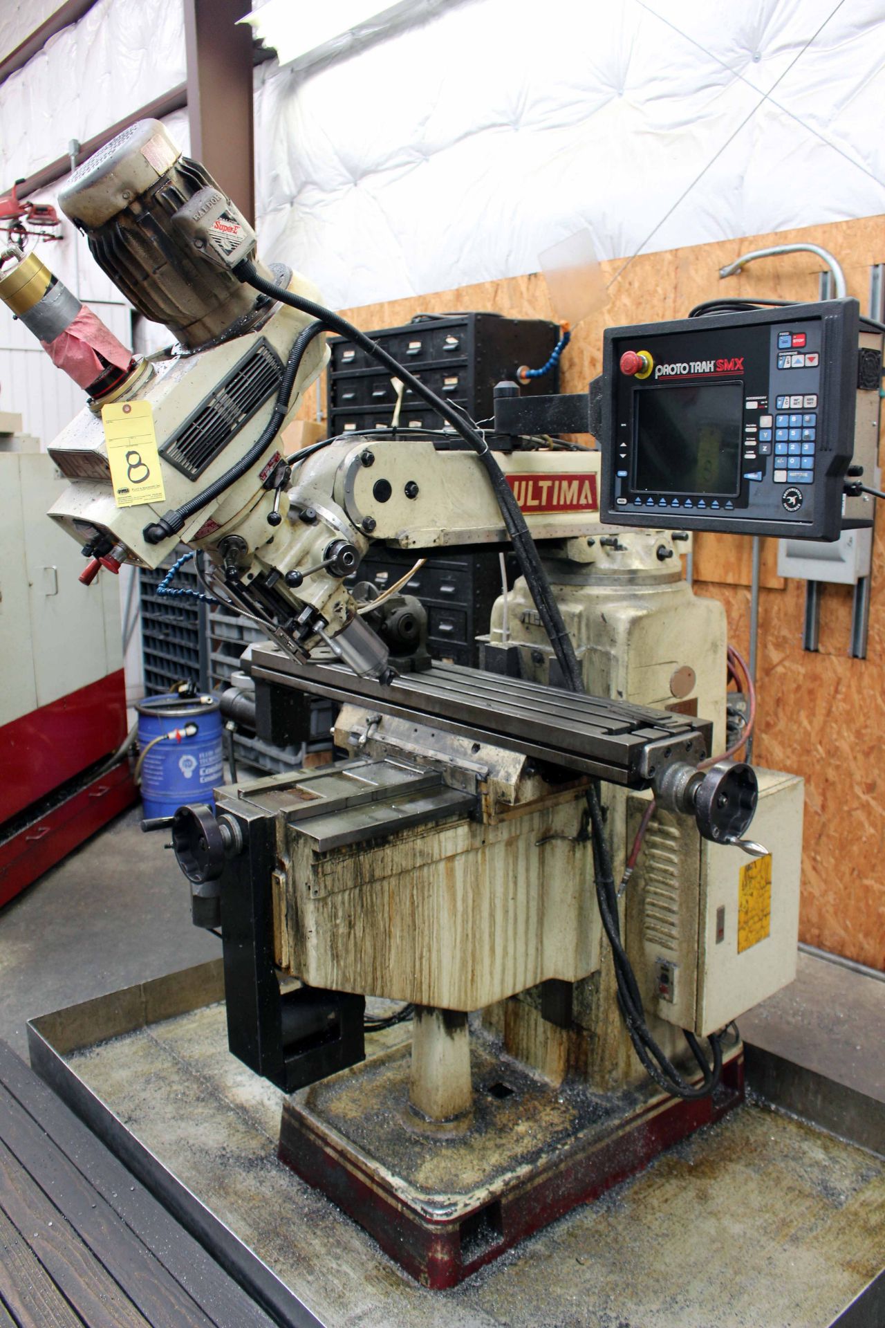 CNC VERTICAL TURRET MILL, ACER PROTOTRAK MDL. ULTIMA3VKH, new 1996, retrofitted Mdl. SMX CNC